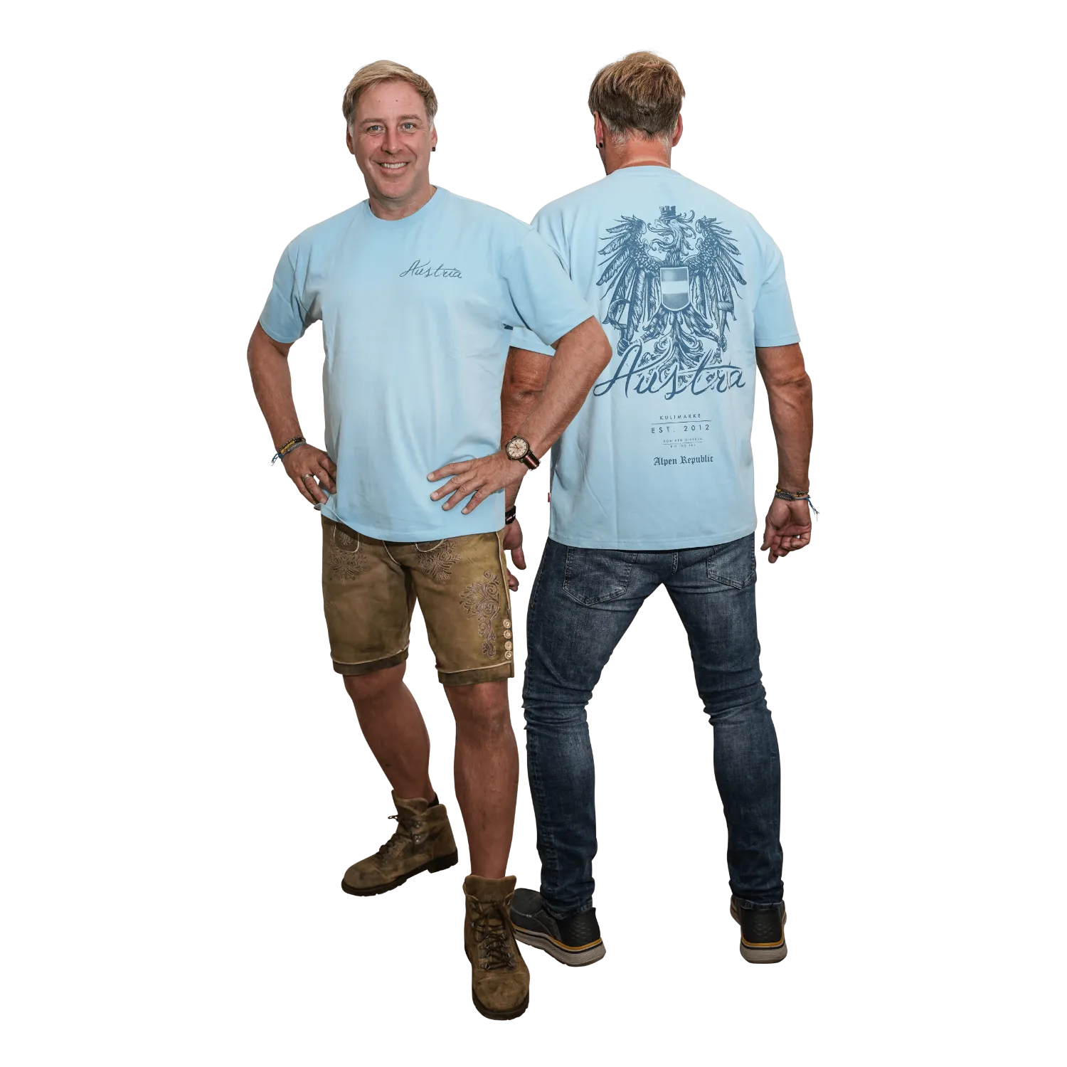 Österreich Oversize T-Shirt - Blau