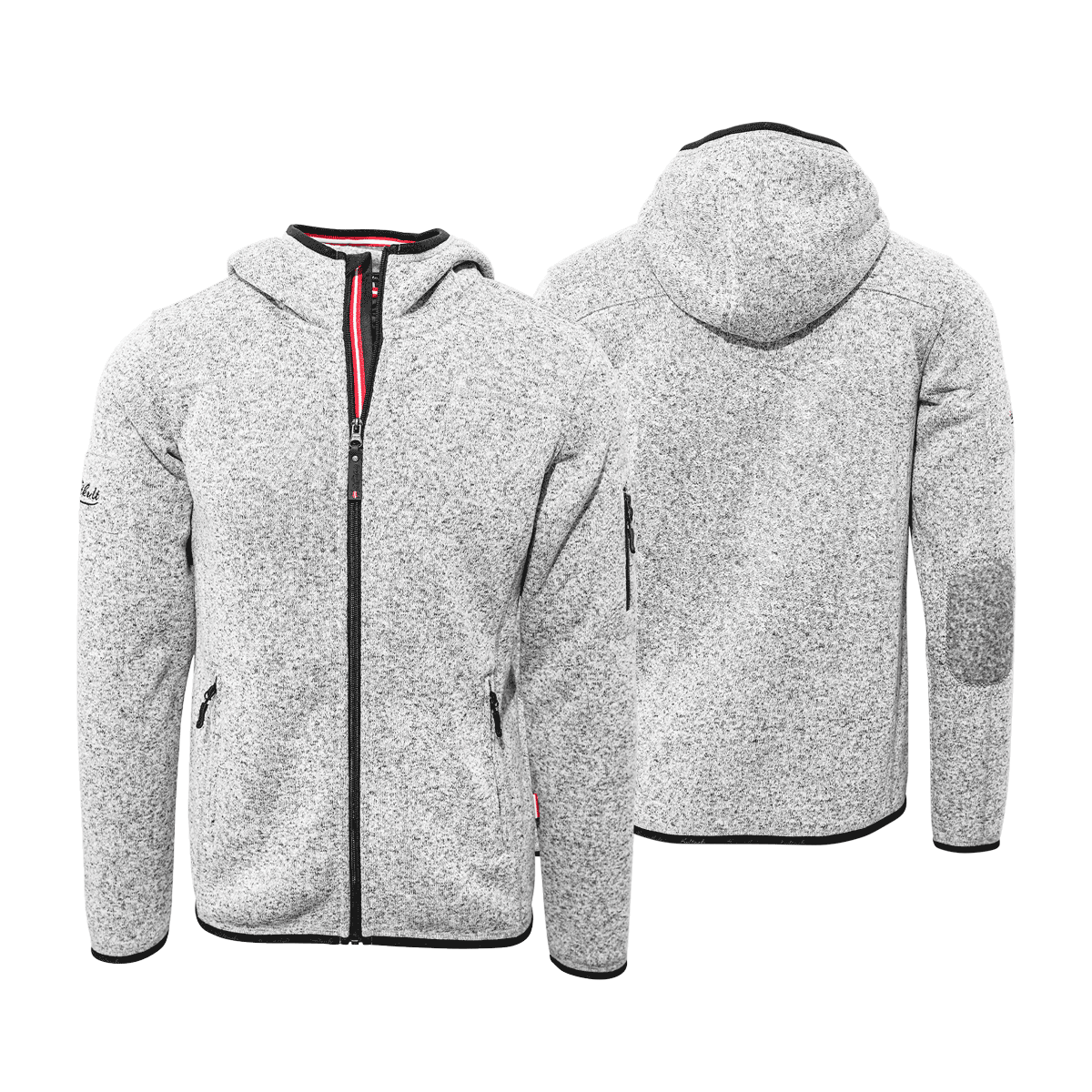 Alpenmode Herren Jacke hellgrau