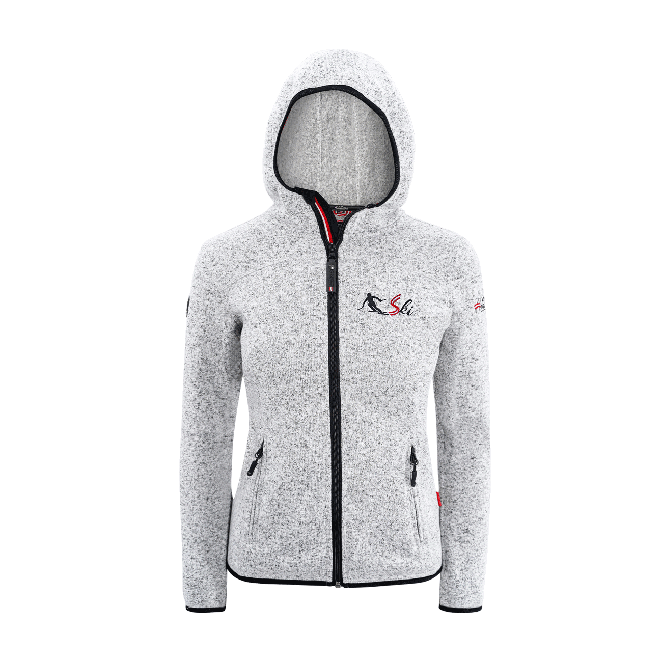 Kultjacke mit Kapuze - Skifahrer