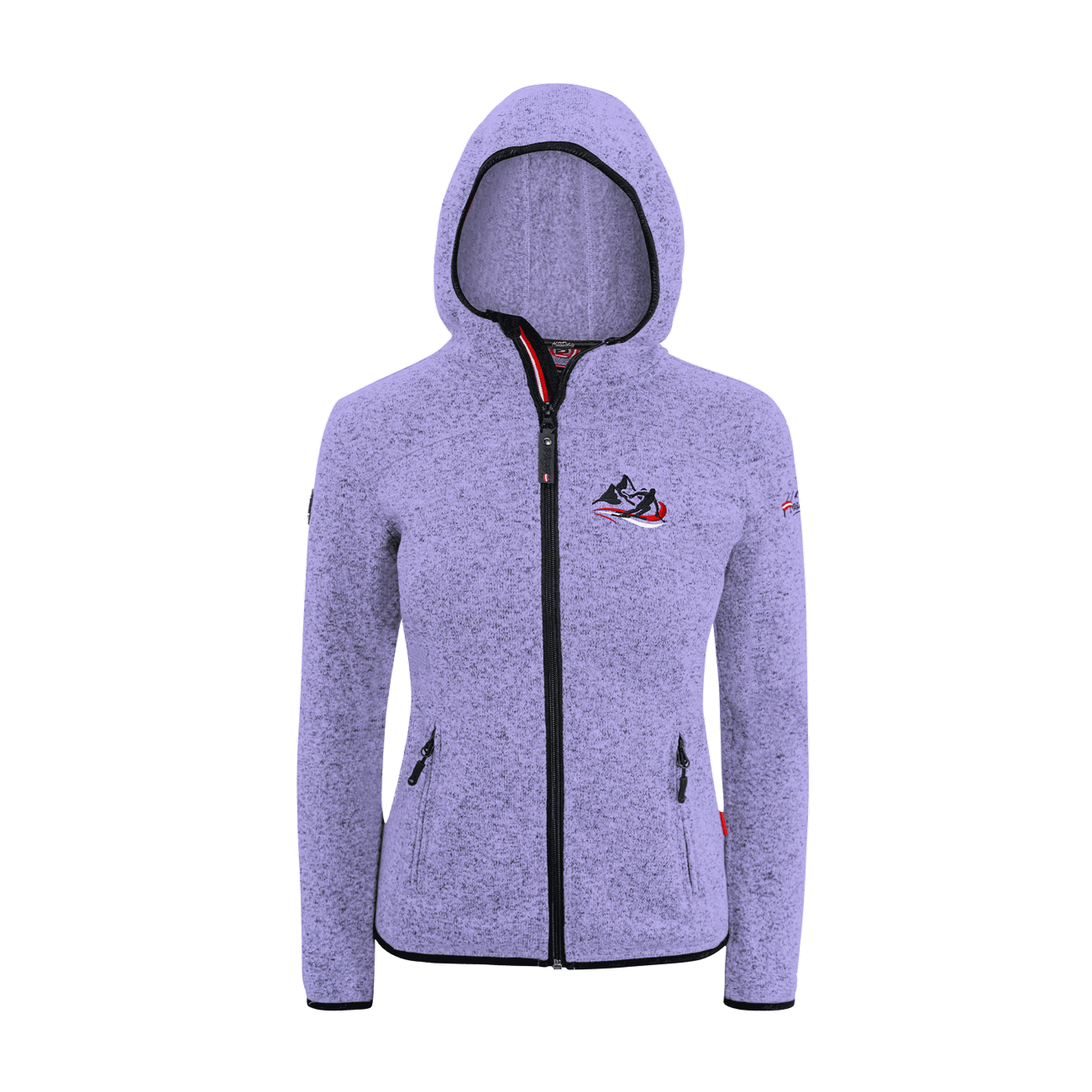 Kultjacke mit Kapuze - Berg/Skifahrer