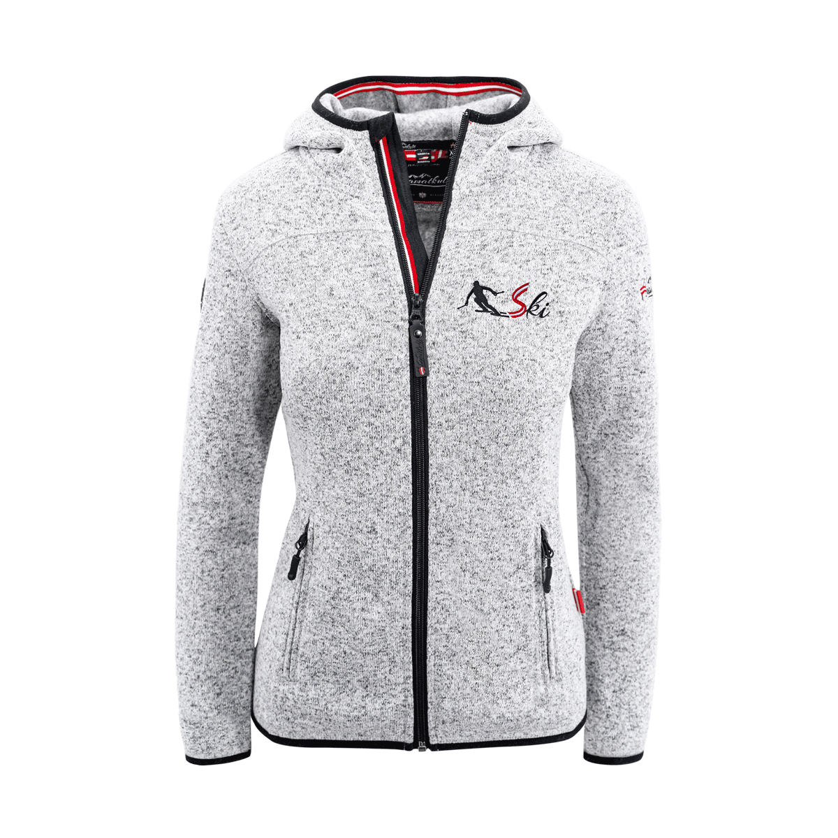 Kultjacke mit Kapuze - Skifahrer