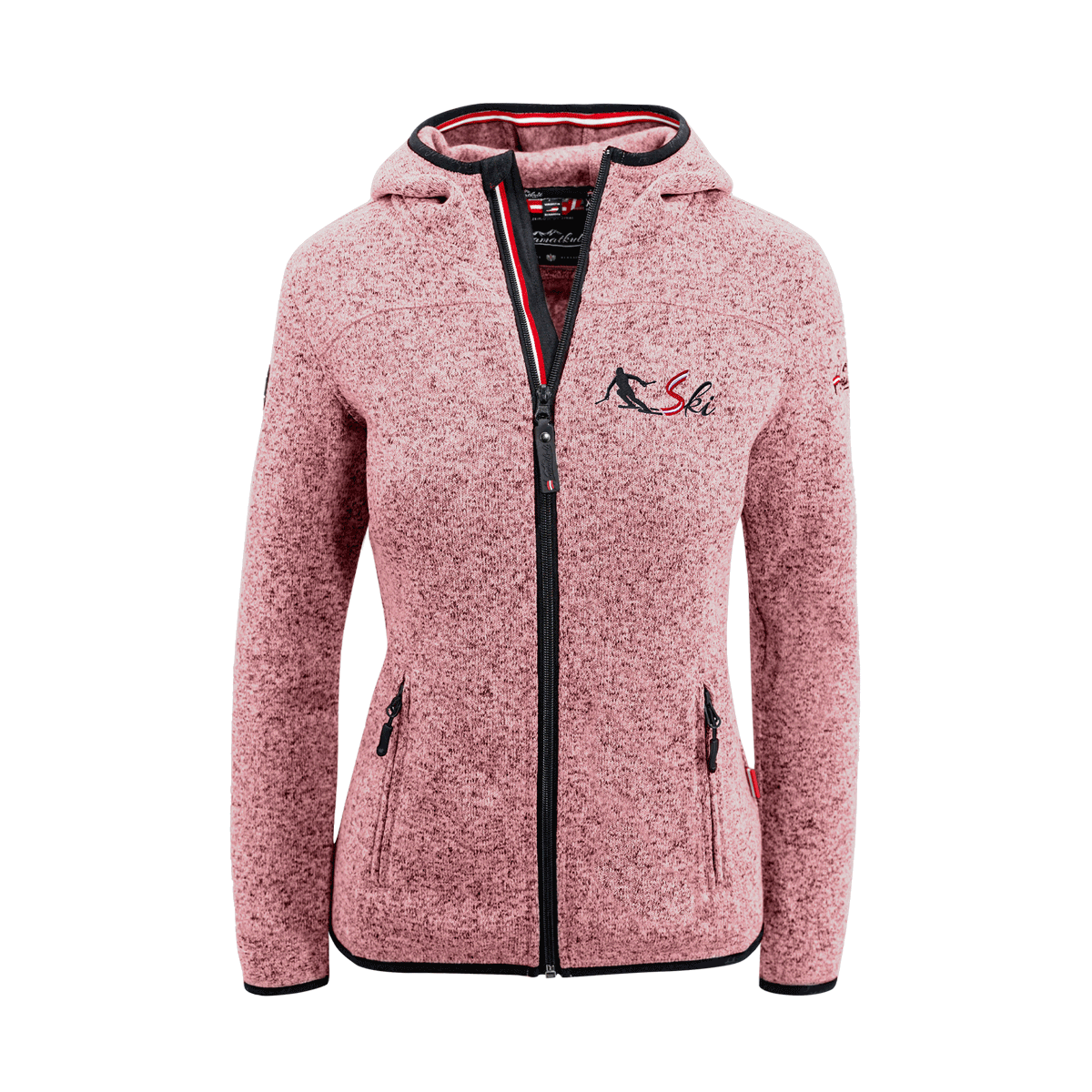 Kultjacke mit Kapuze - Skifahrer