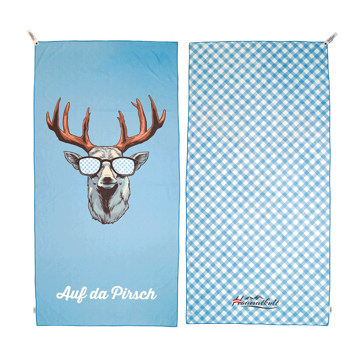Auf da Pirsch Handtuch blau