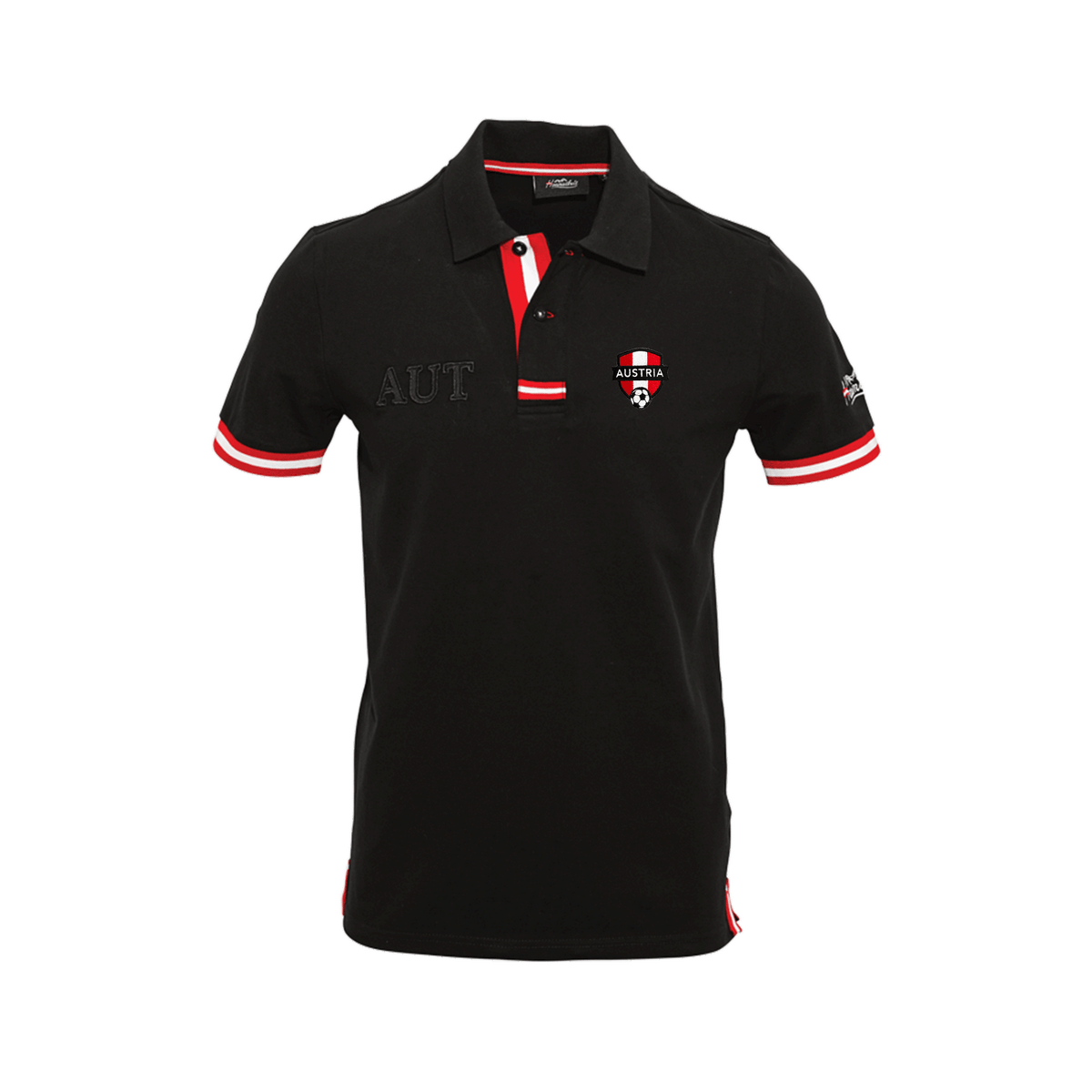 Austria Herren Polo Shirt schwarz Fußball EM