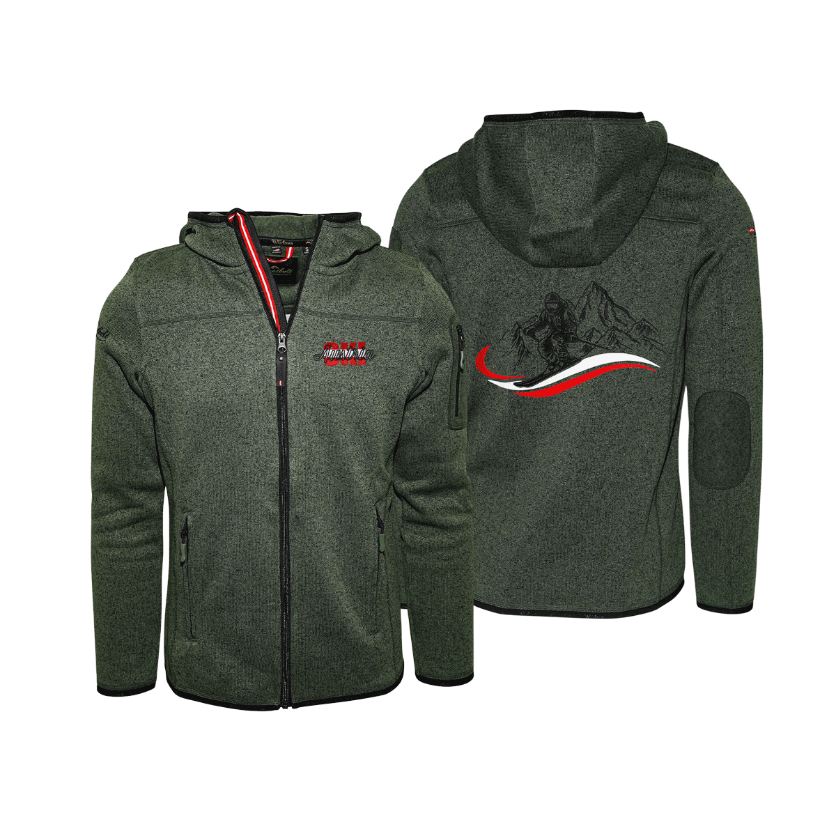 Austria Ski Fleece Weste dunkelgrün Herren #Farbe_Dunkelgrün