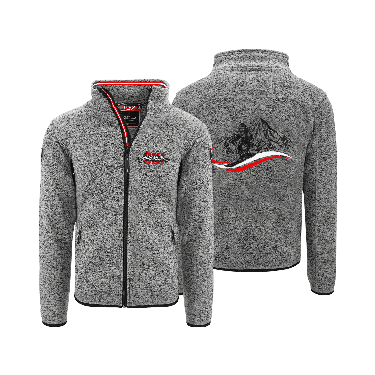 Austria Ski Herren Fleece Weste dunkelgrau #Farbe_Dunkelgrau