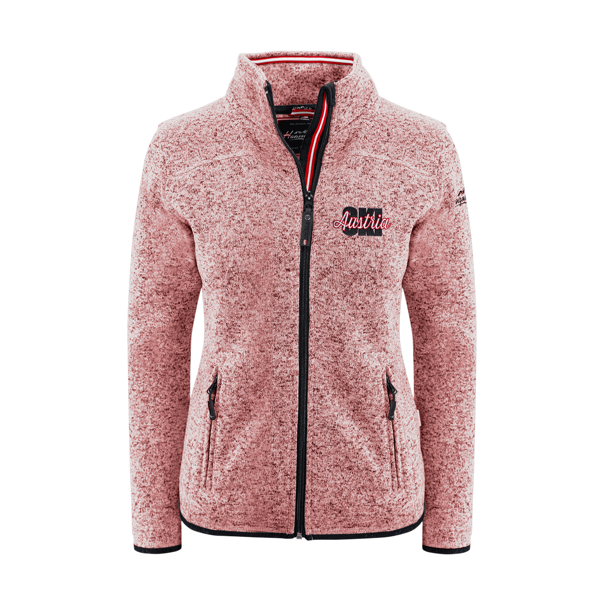 Austria Ski Strickfleece Jacke rosa Damen #Farbe_Rosa