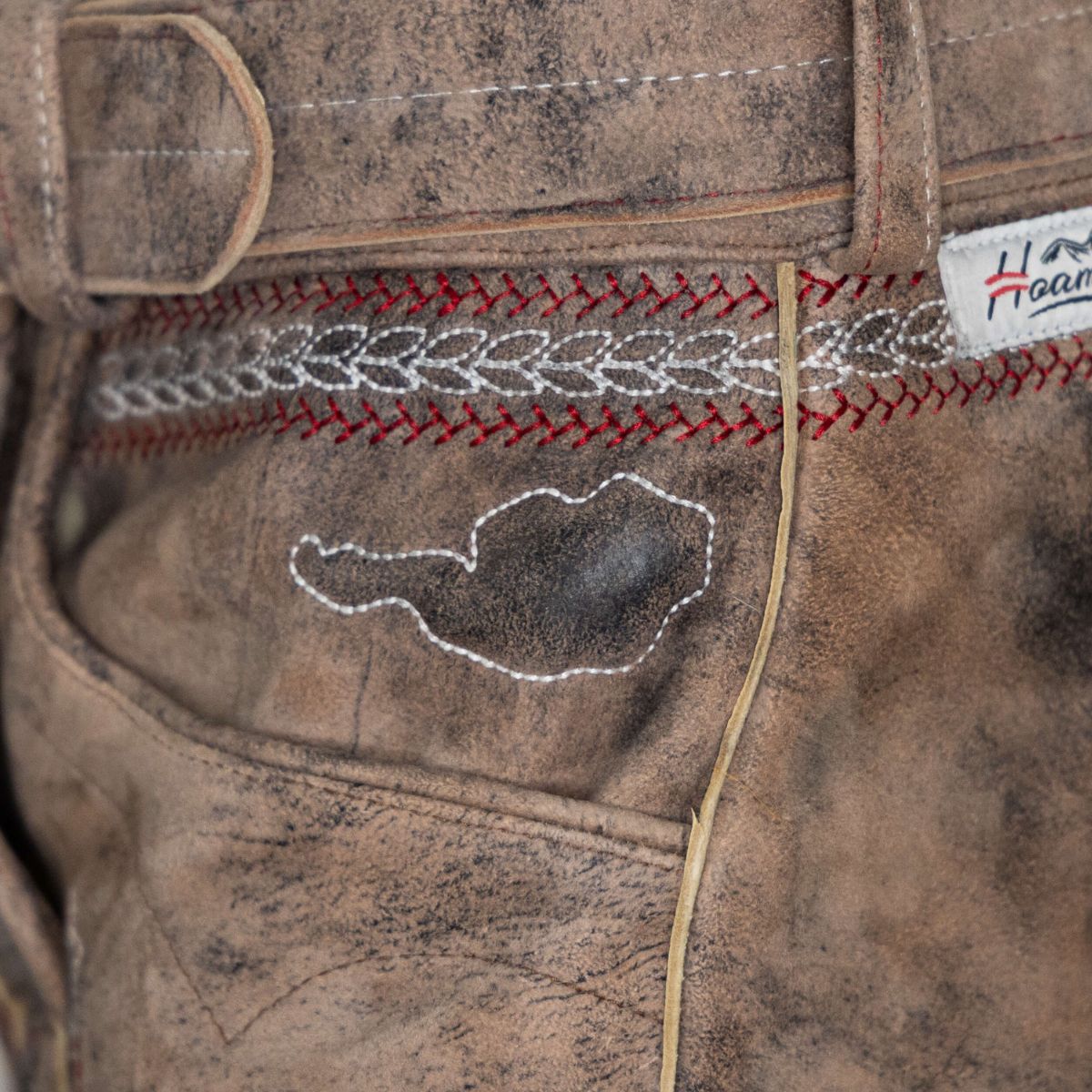 Austria Umriss Hoamatkult Lederhose