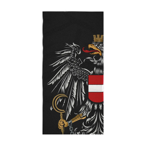Baumwoll Badetuch Österreich Adler schwarz