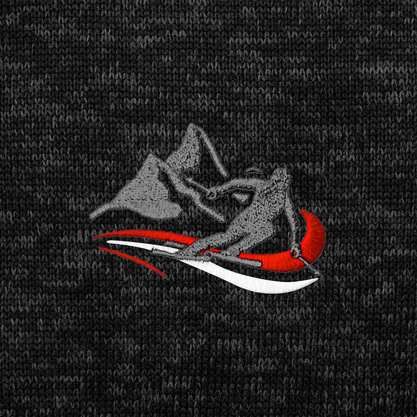 Kultjacke ohne Kapuze - Berg/Skifahrer