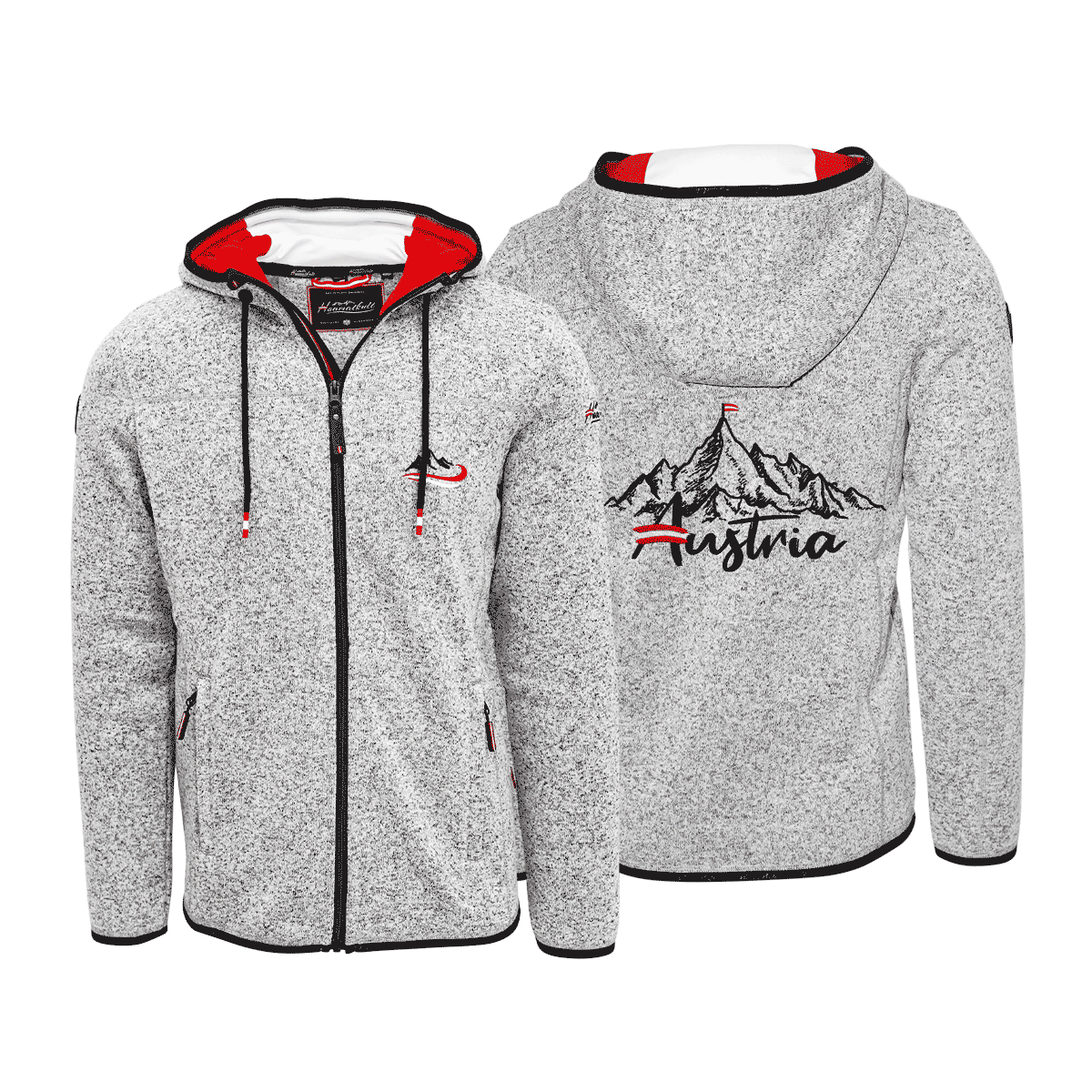 Berg Strickfleece Hoodie