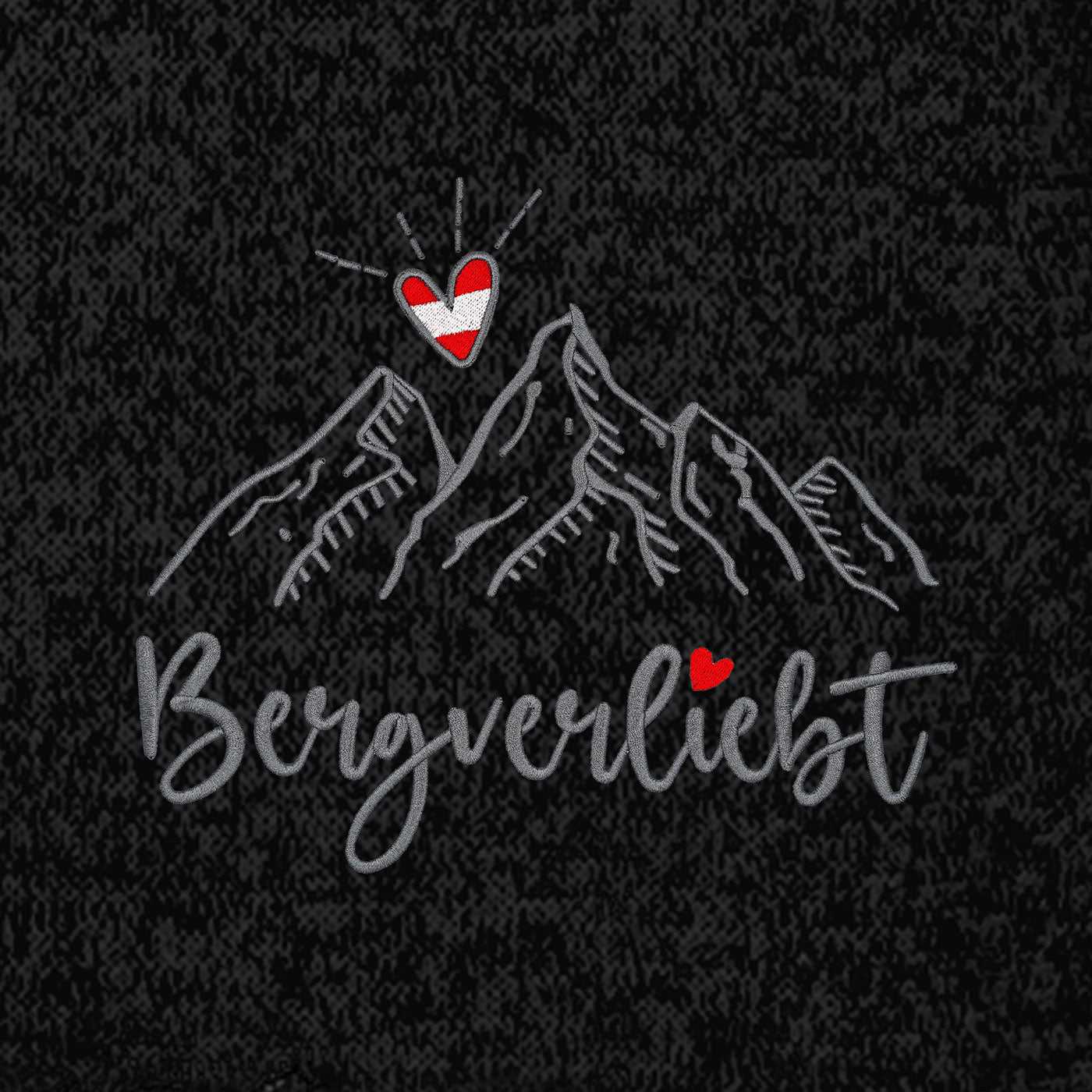 Bergverliebt Stickerei