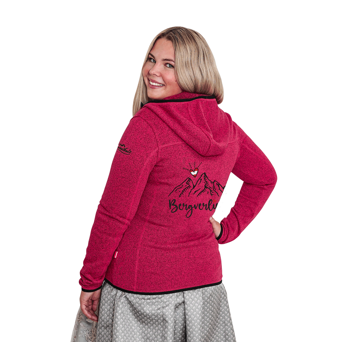 Bergverliebt Strickfleece Jacke Damen