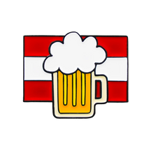 Bier Anstecknadel Österreich Hoamatkult