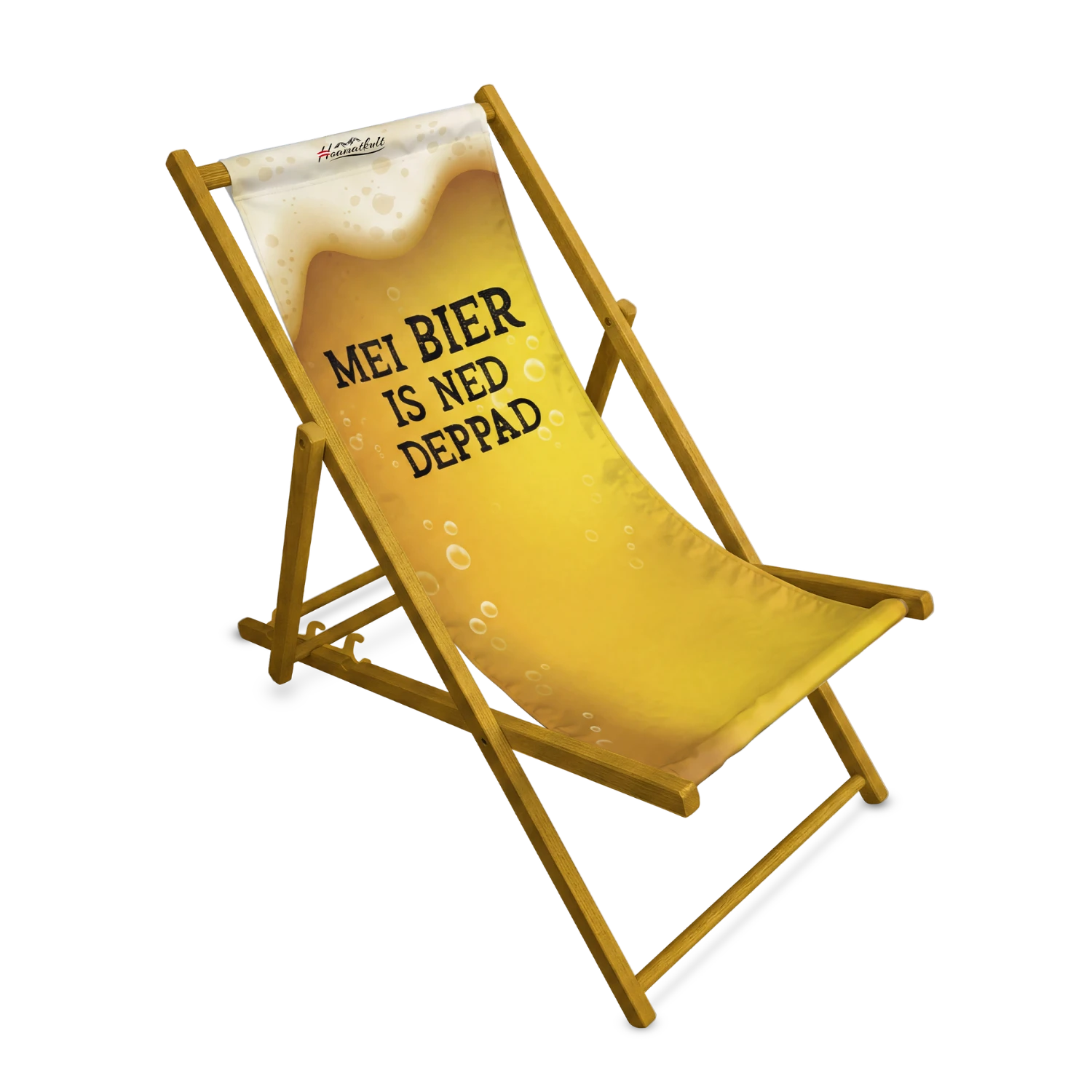 Bier Liegestuhl | Strandstuhl Biermotiv