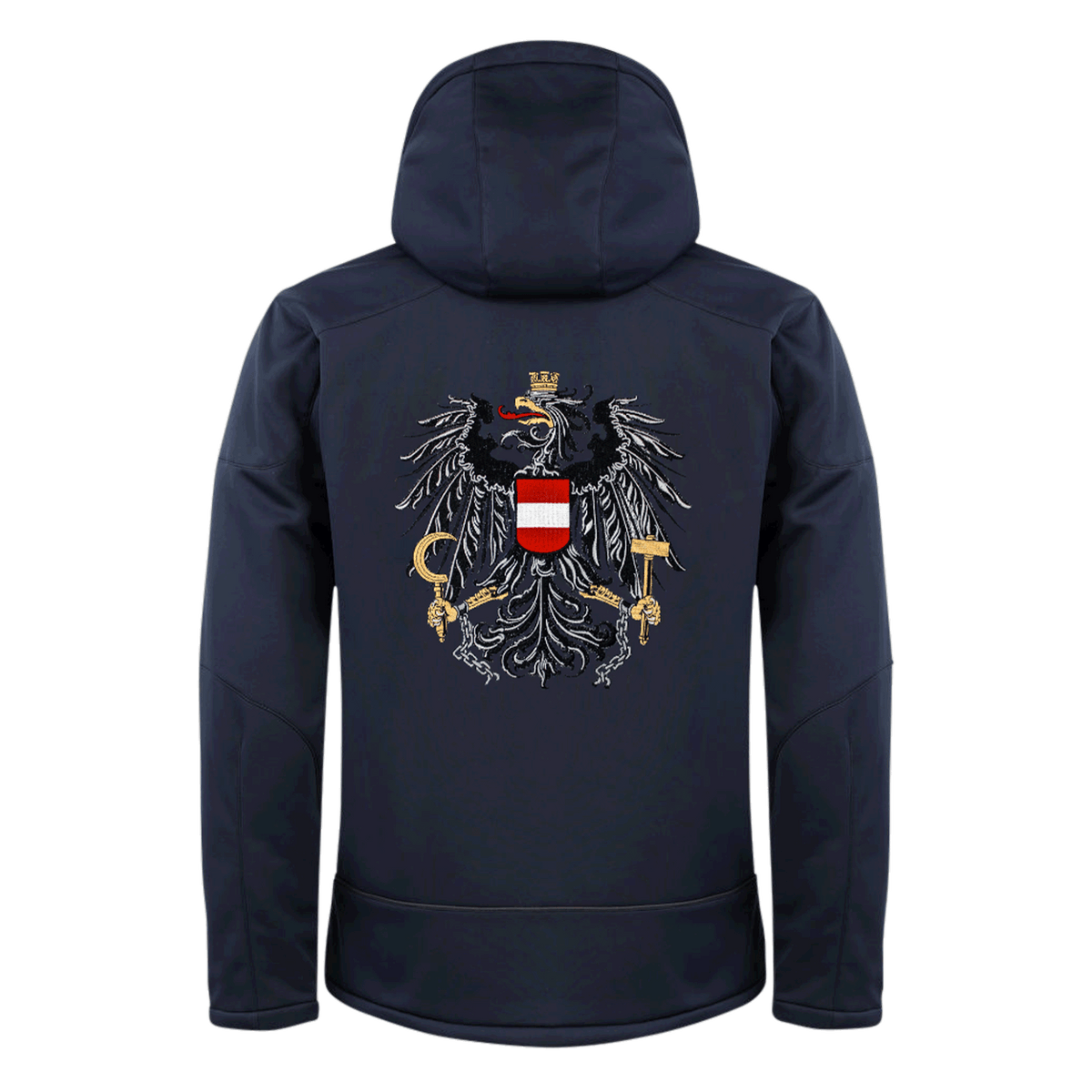 blaue Herren Skijacke mit Österreich Adler