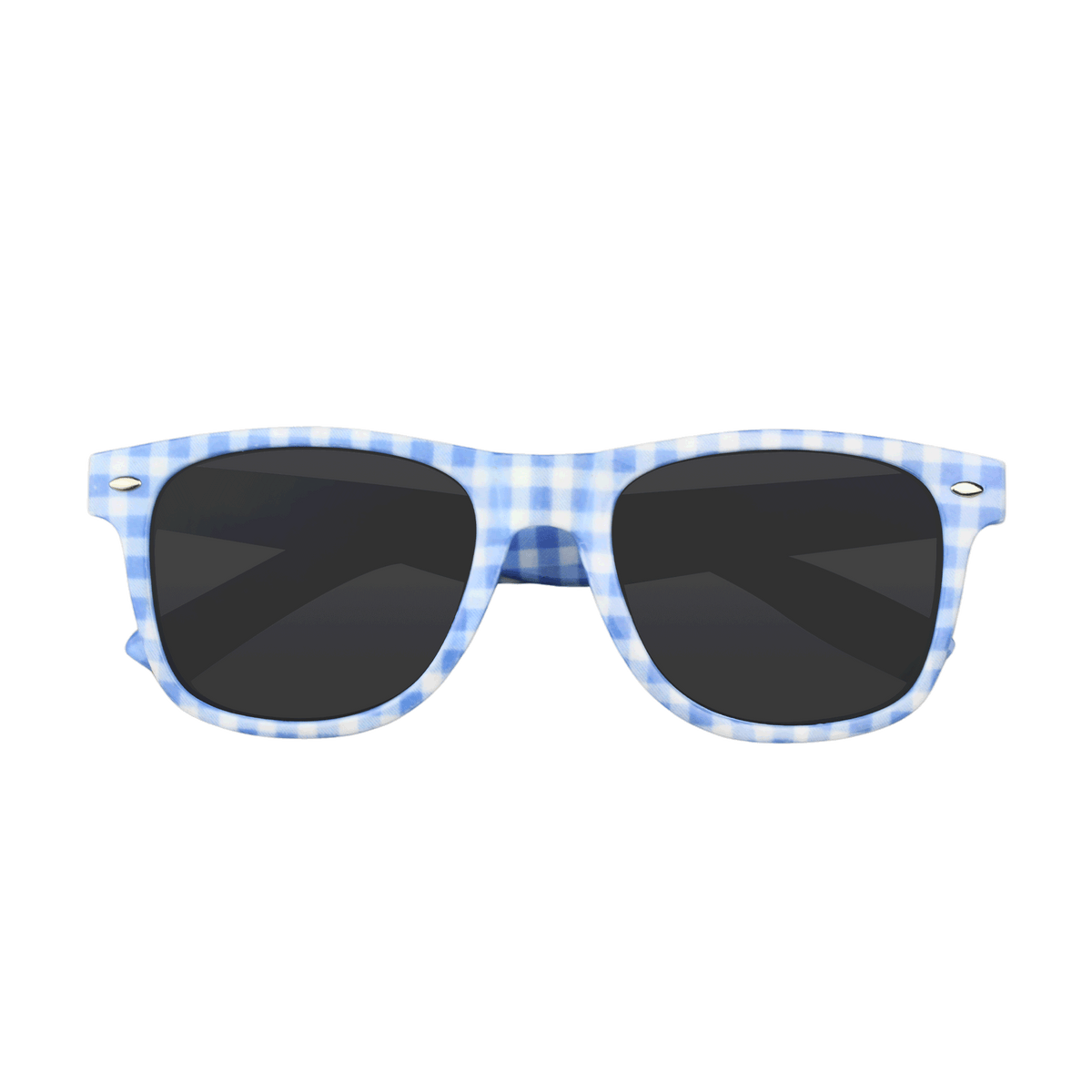 Blaue Karo Sonnenbrille