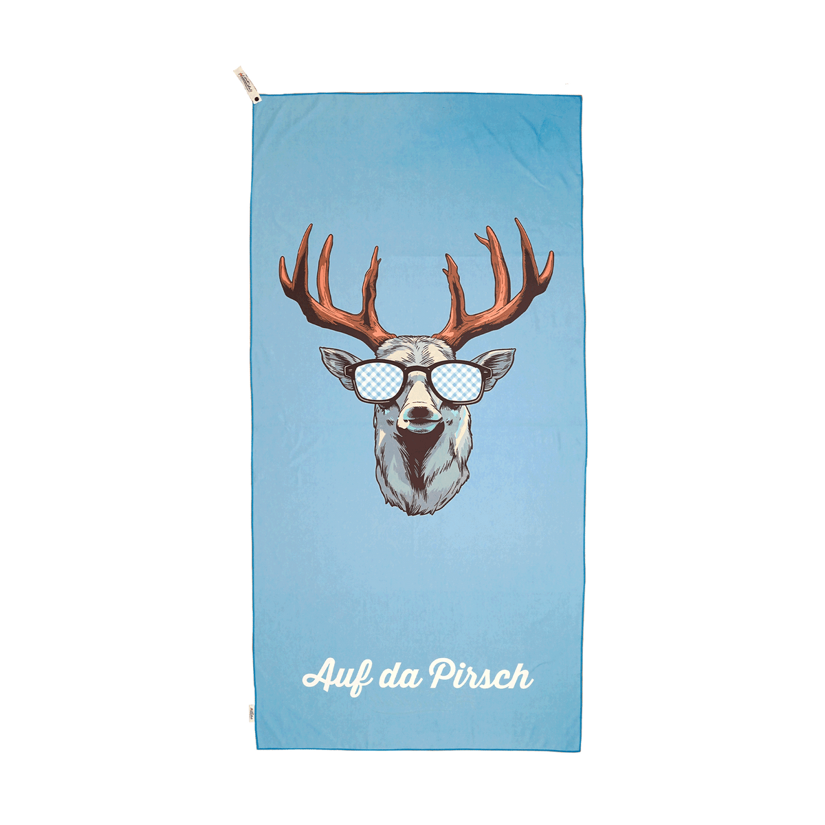 Blaues Hirsch Saunatuch