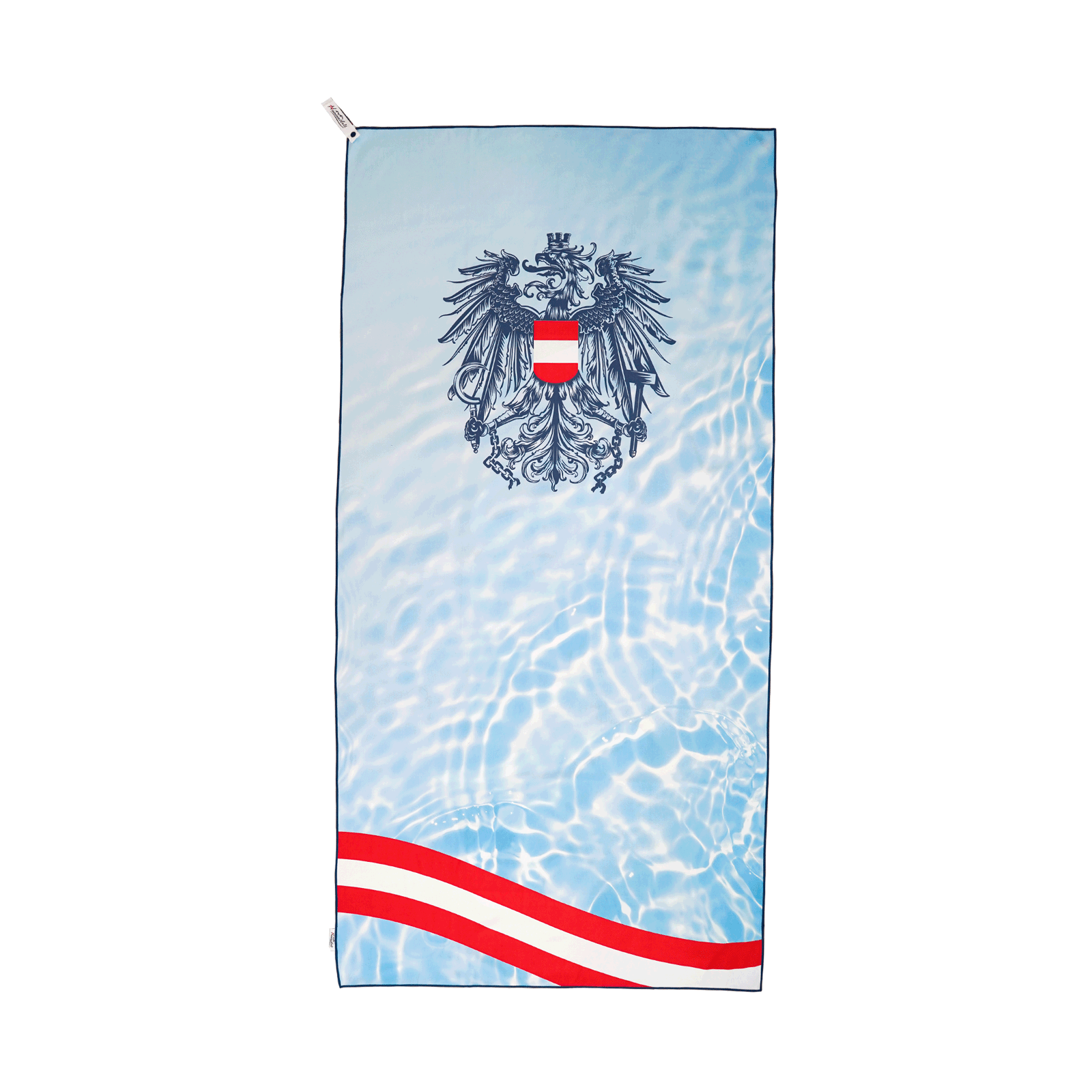 Blaues Österreich Adler Handtuch Pool