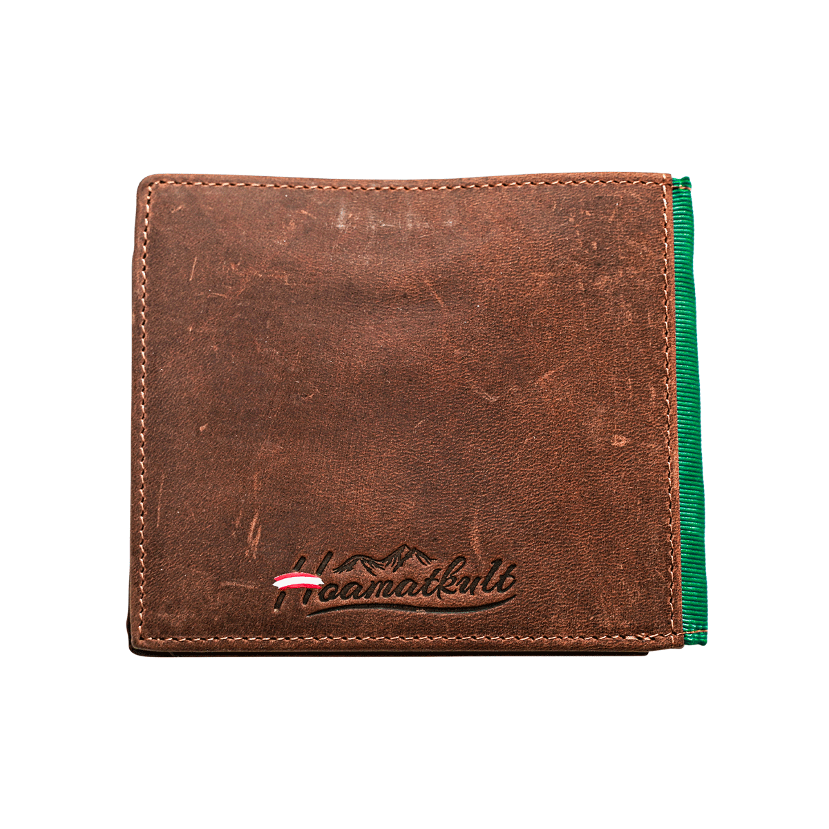 braune Vintage Leder Geldtasche