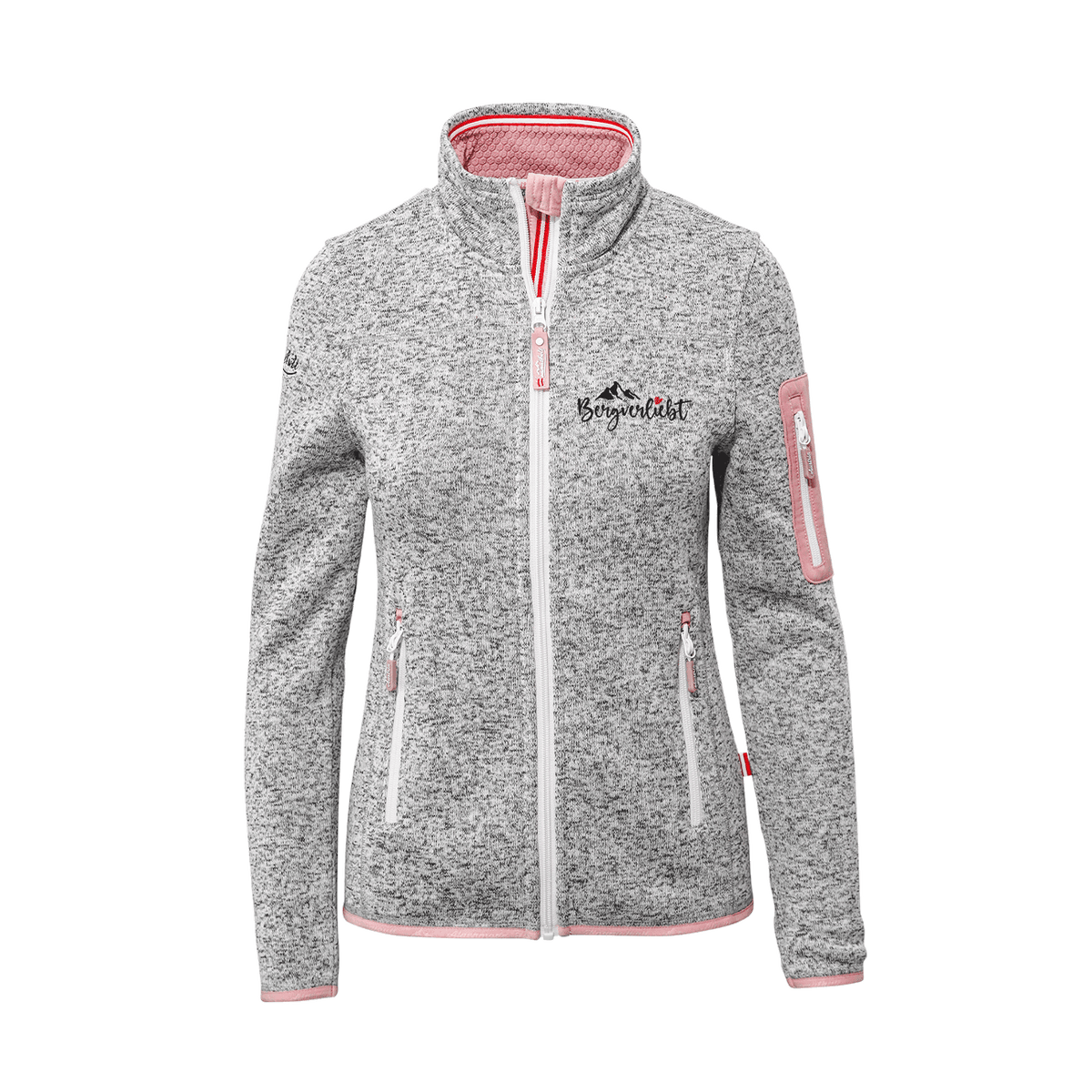 Damen Alpenmode Strickfleece Jacke