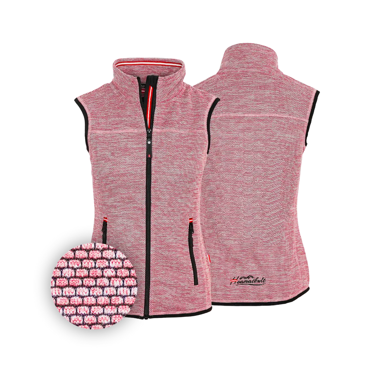 Damen Fleece Gilet rosa #Farbe_Rosa