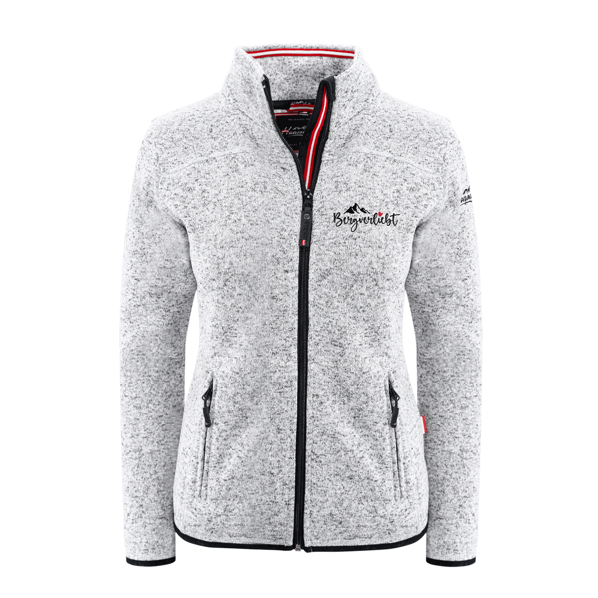 Damen Fleece Weste hellgrau Bergliebe