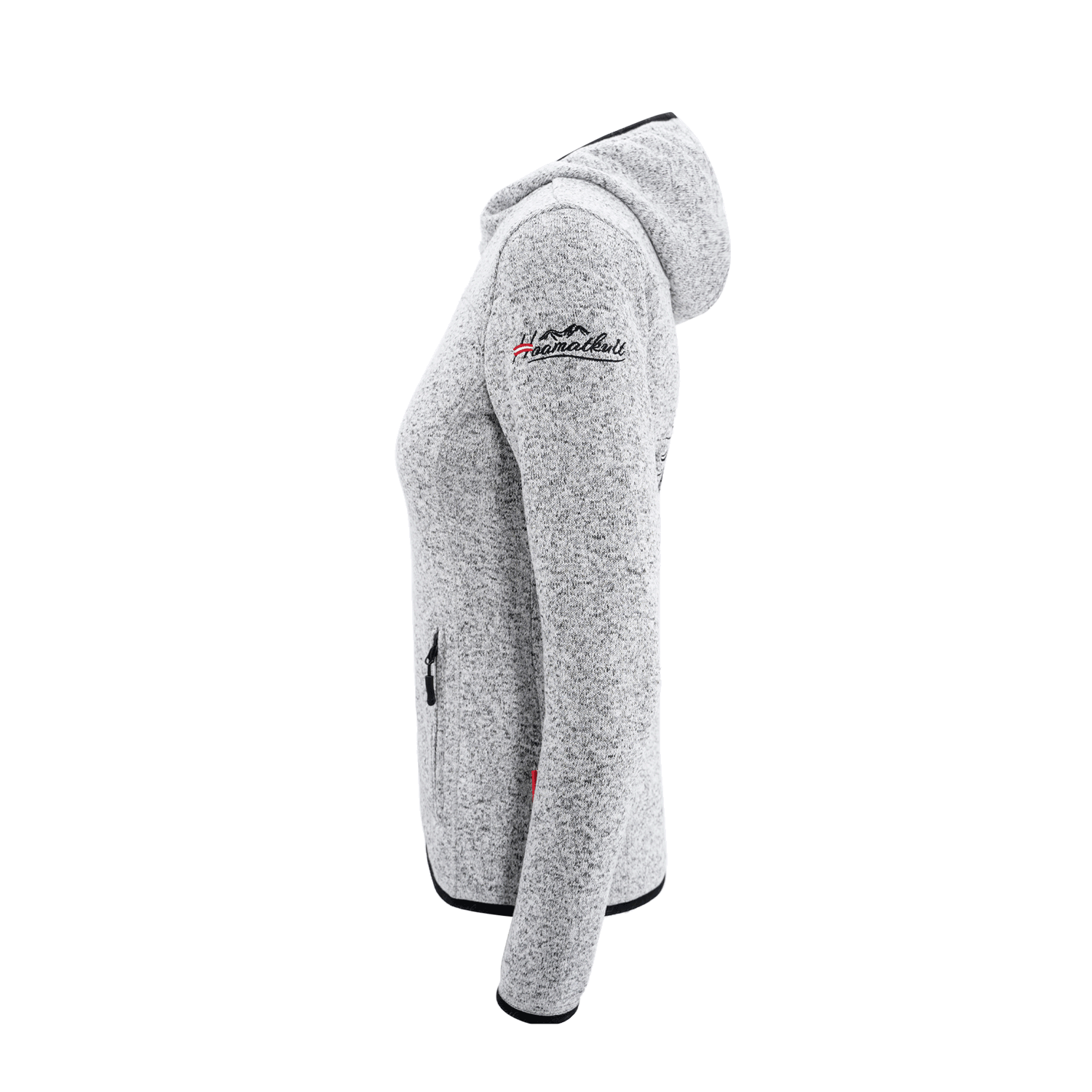 Damen Kultjacke hellgrau seitlich