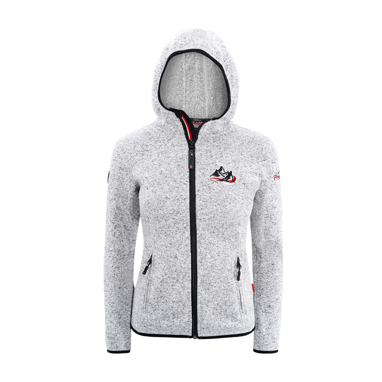 Kultjacke mit Kapuze - Berg/Skifahrer