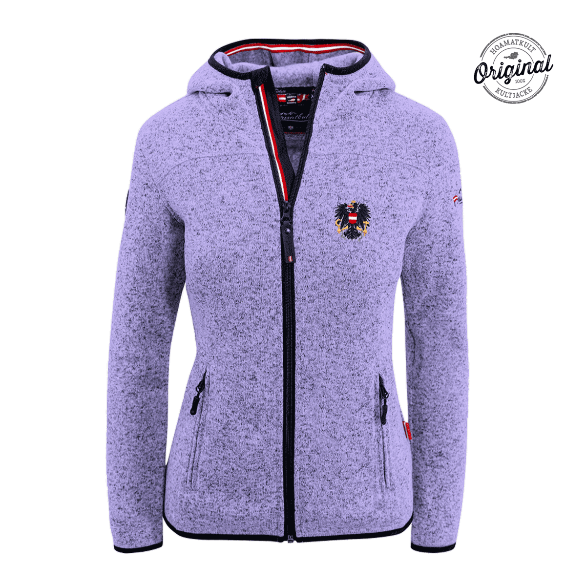 Damen Kultjacke mit Österreich Adler lila