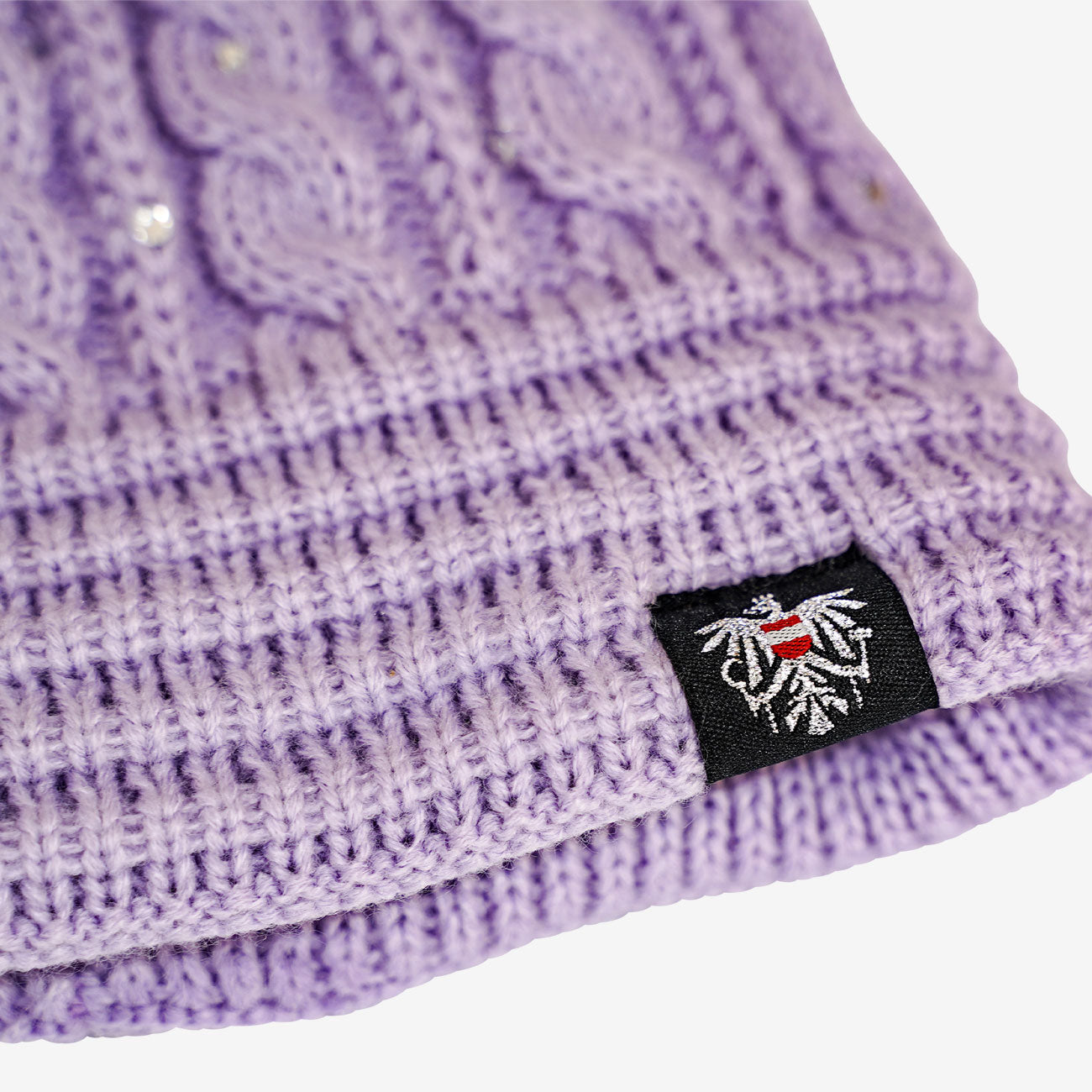 Österreich Glitzer Mütze - Lavendel