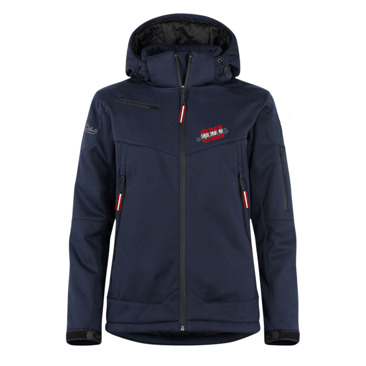 Damen Skijacke dunkelblau Austria Ski Motiv #Farbe_Dunkelblau