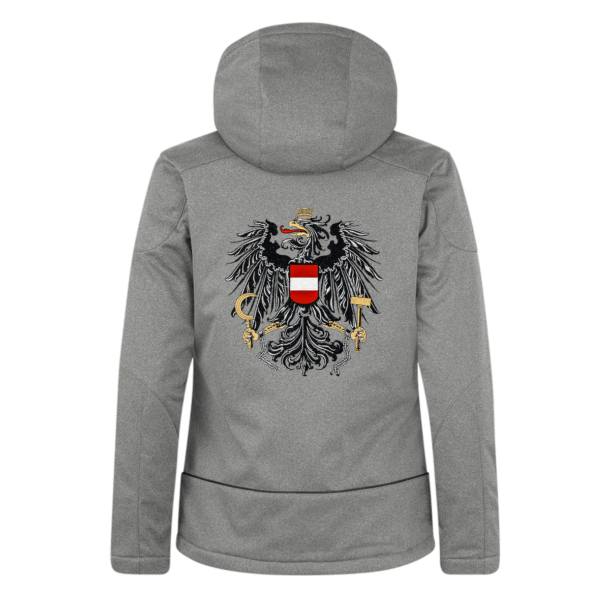 Damen Skijacke grau Österreich Adler