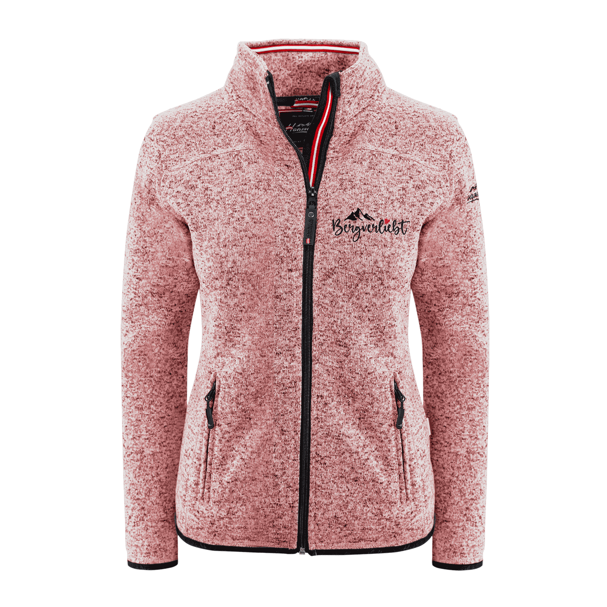 DAMEN STRICKFLEECE JACKE BERGVERLIEBT
