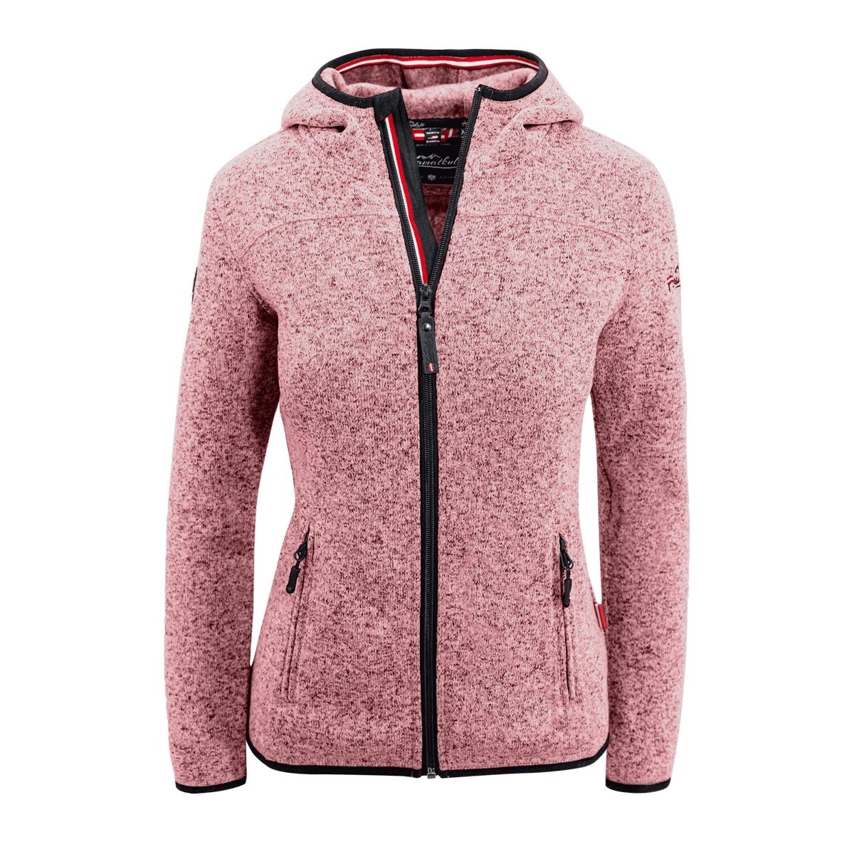 Damen Strickfleece Jacke