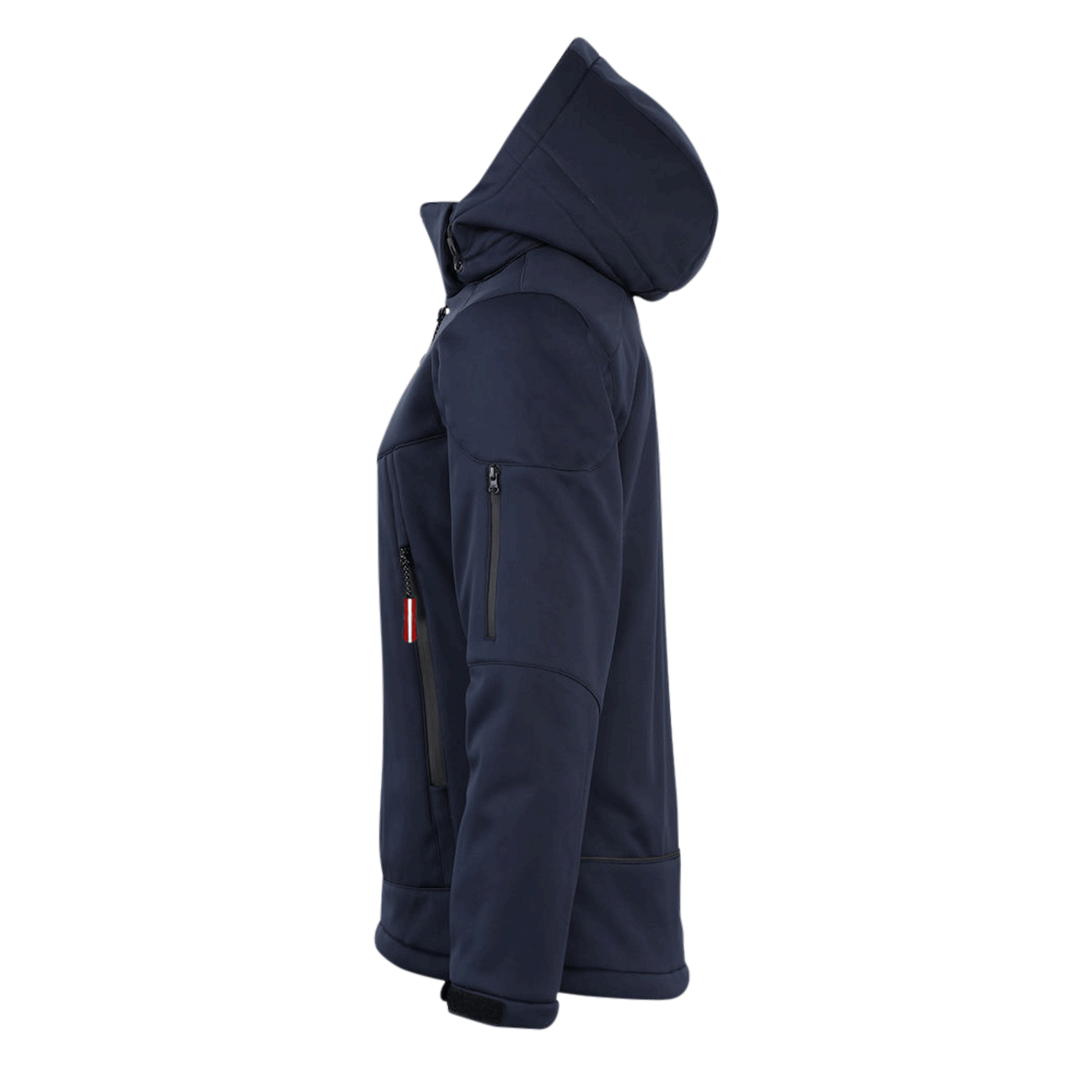 Dunkelblaue Damen Skijacke seitlich
