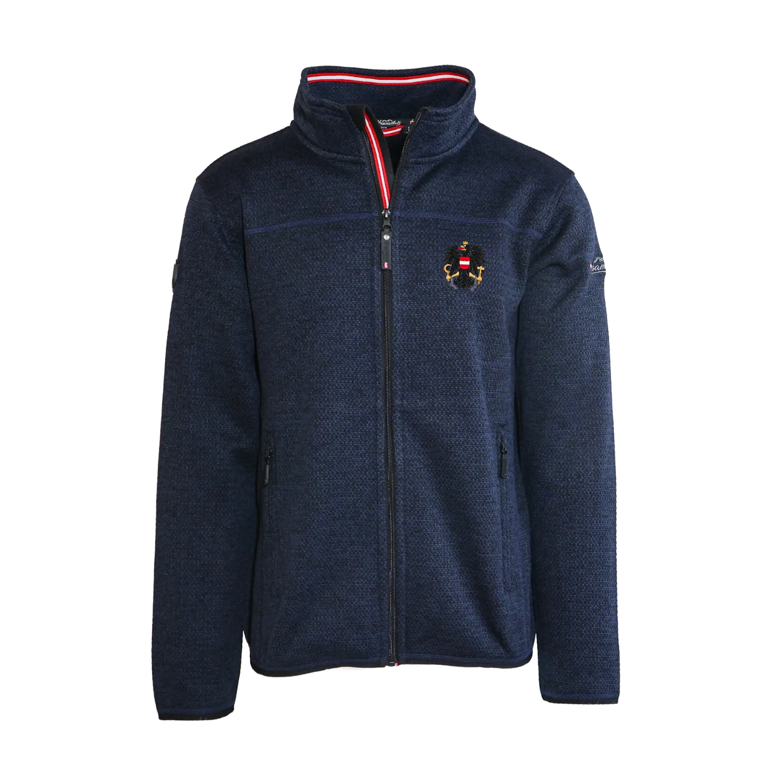 Österreich Kultjacke ohne Kapuze - Strickoptik