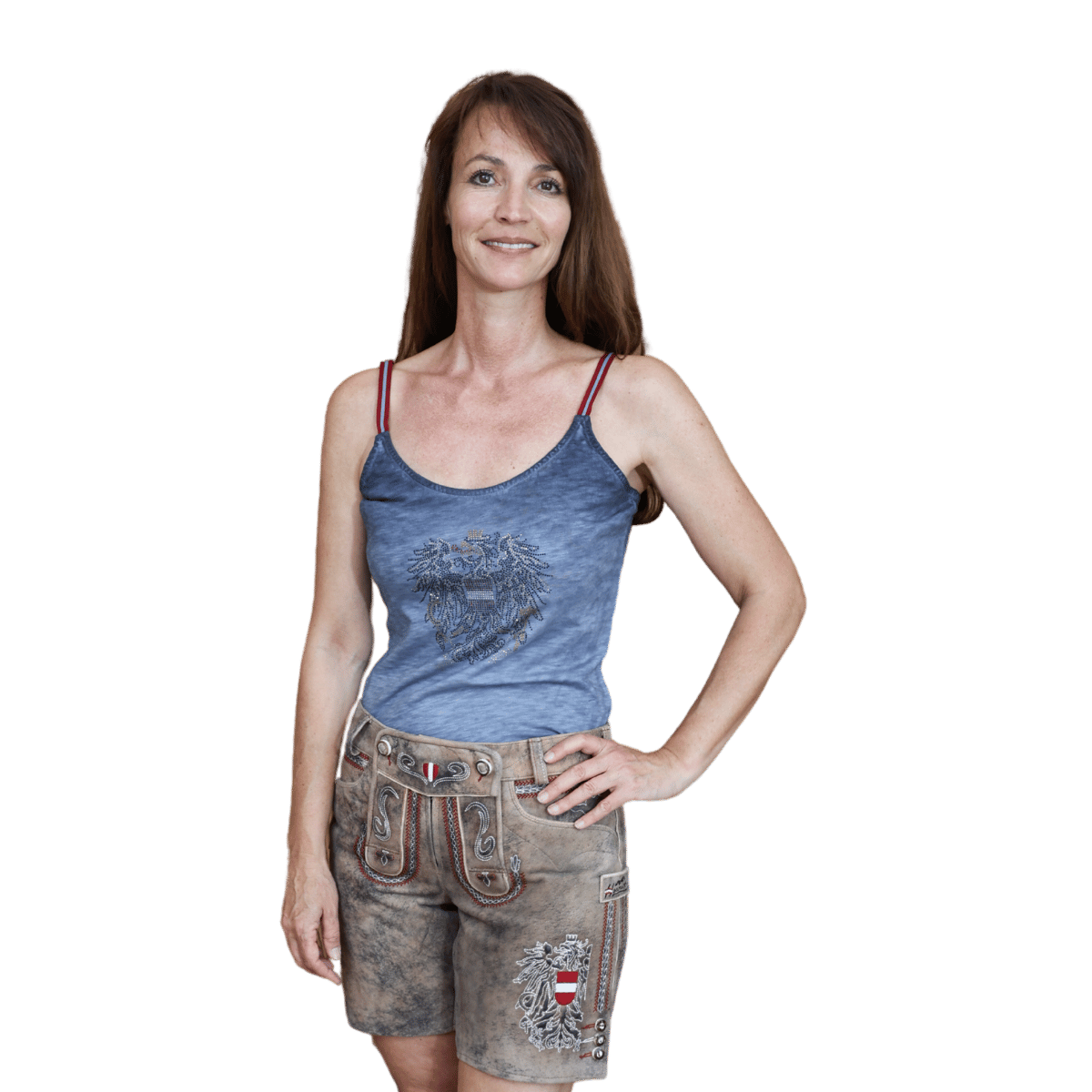 Dunkelblaues Tanktop Damen Österreich Adler