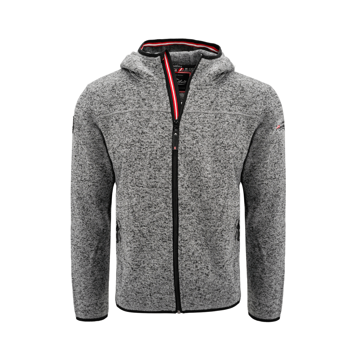 Dunkelgraue Fleece Weste Herren Hoamatkult