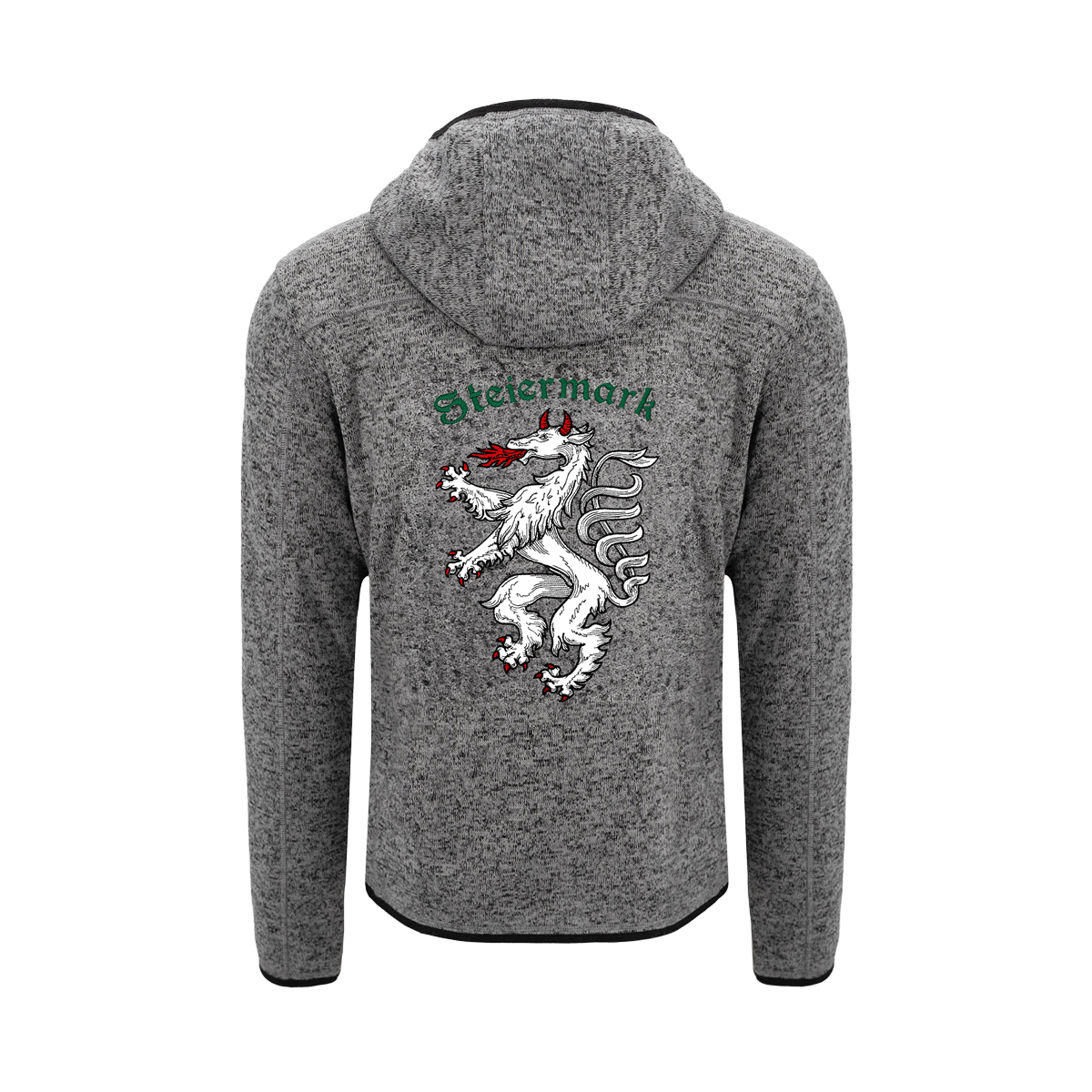 Steiermark Kultjacke mit Kapuze - Dunkelgrau
