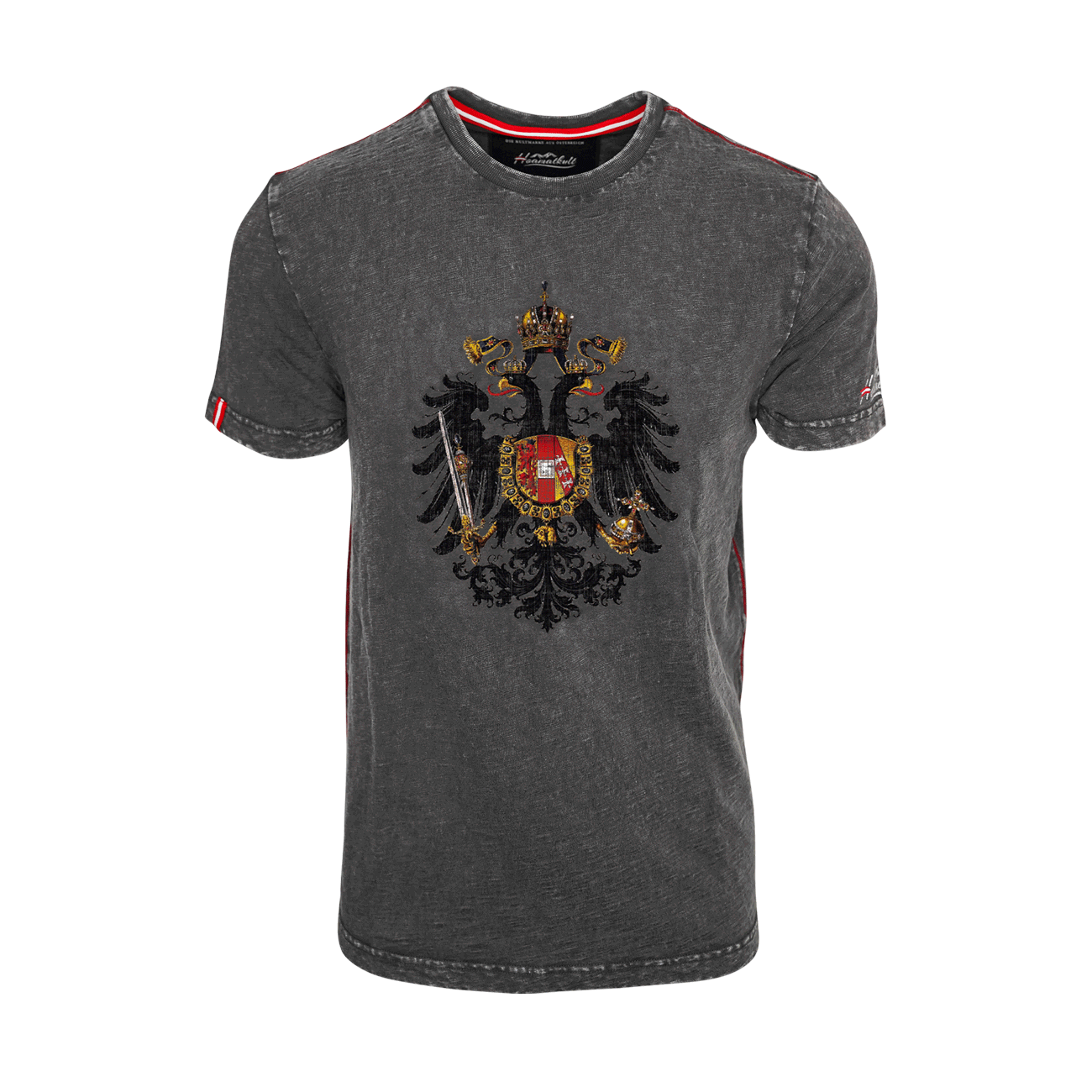 Dunkelgraues Vintage T-Shirt für Herren Adler