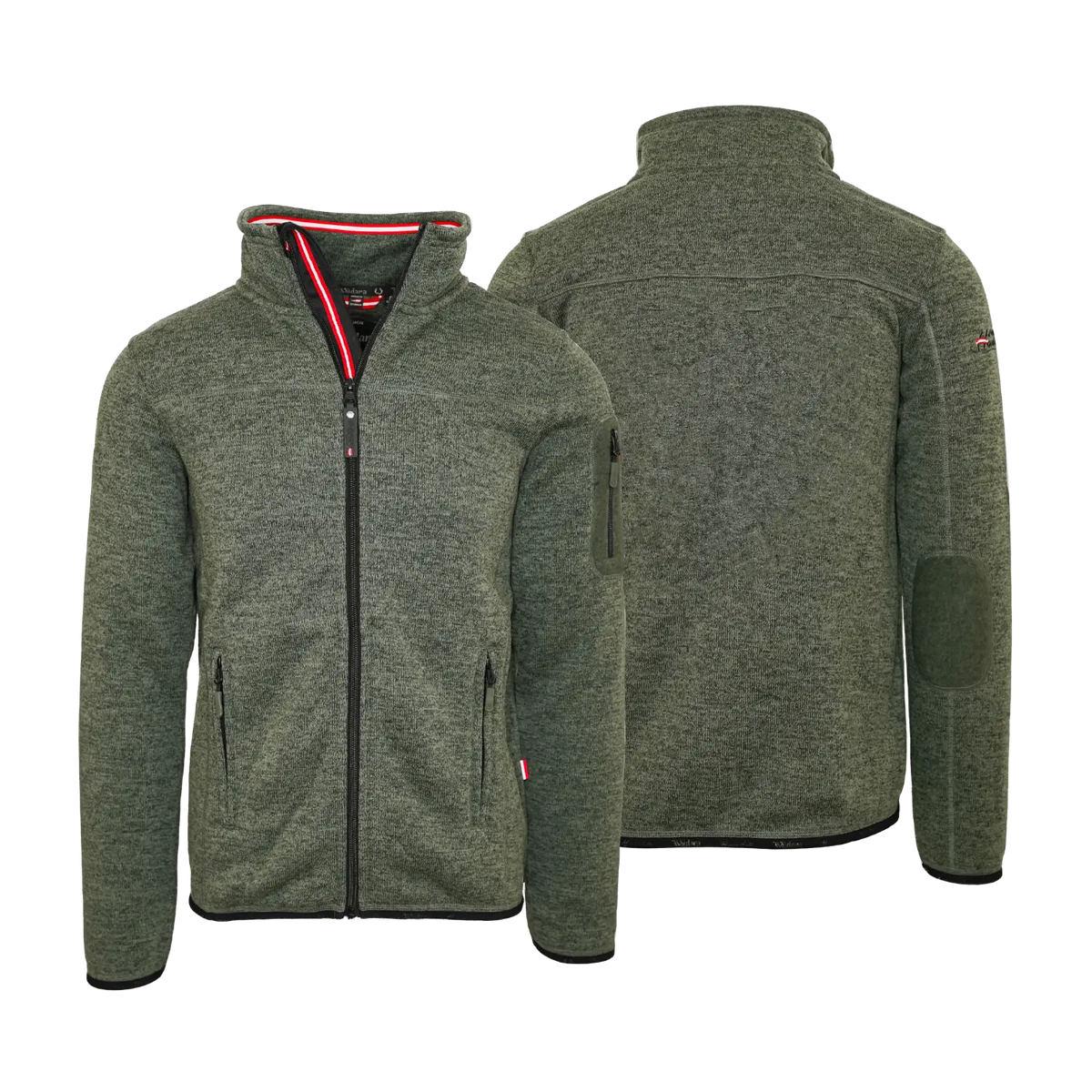 Dunkelgrüne Hoamatkult Fleece Weste