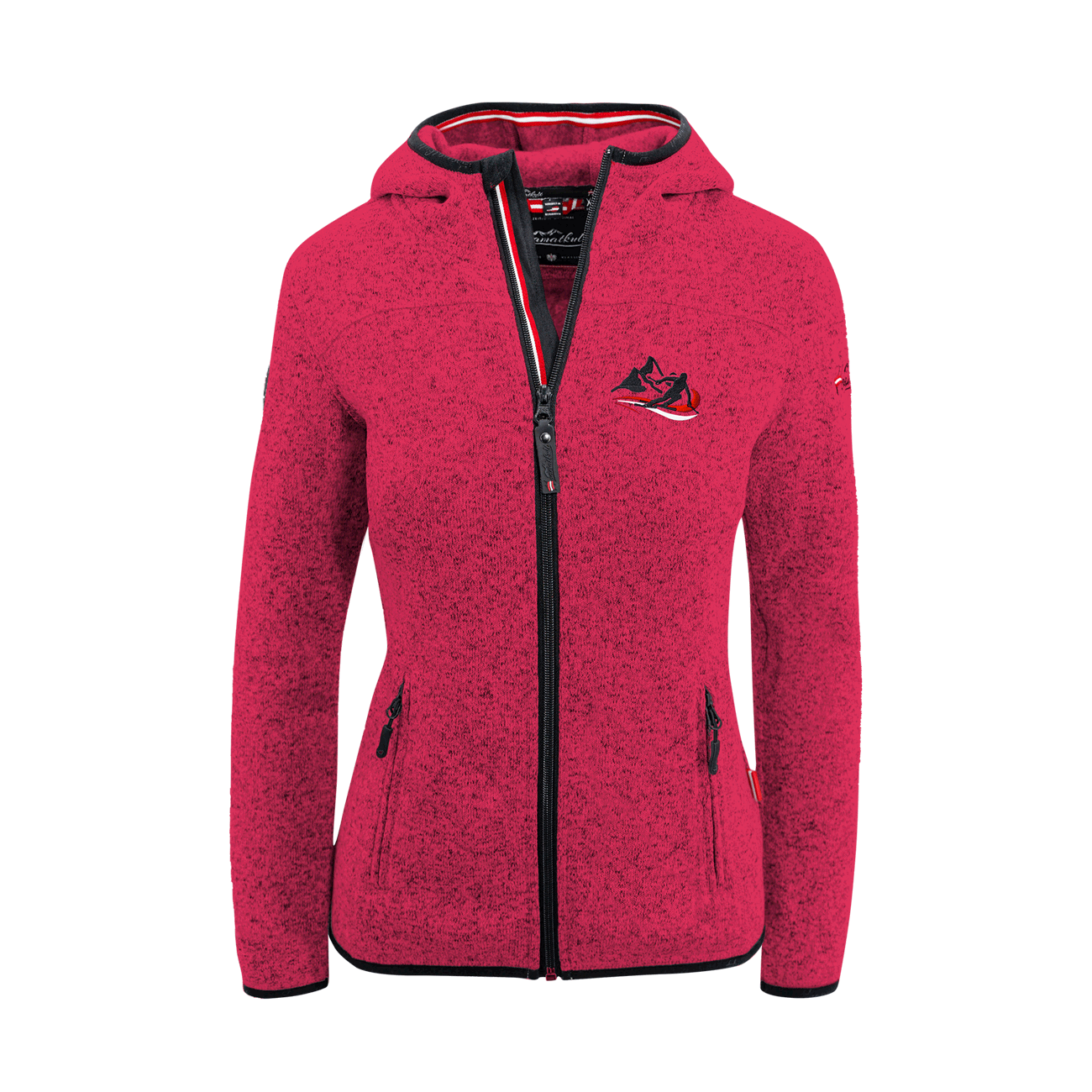 Kultjacke mit Kapuze - Berg/Skifahrer