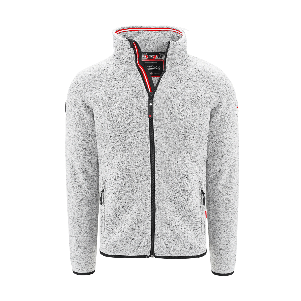 Fleece Jacke Herren Hoamatkult grau