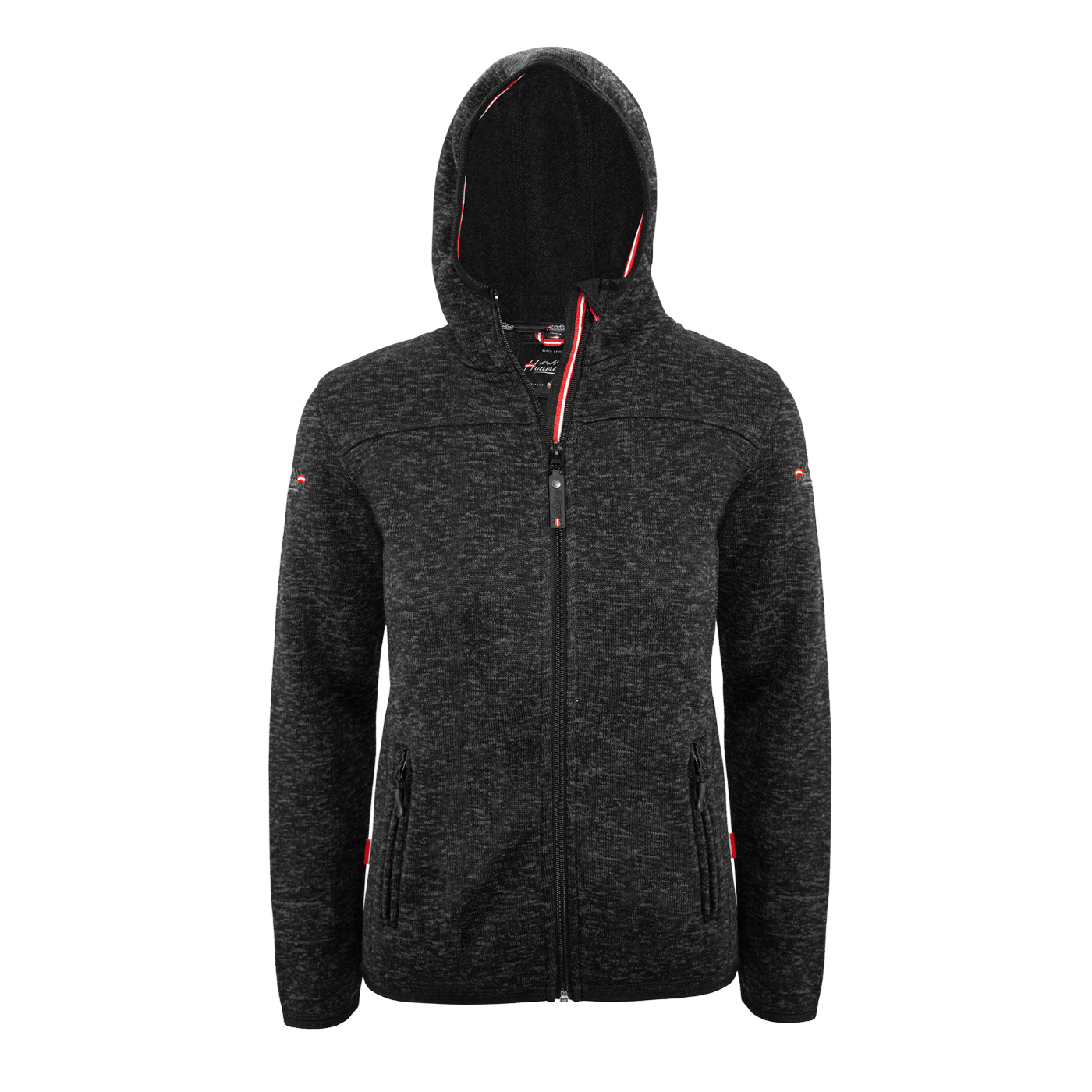 Fleece Weste für Damen schwarz