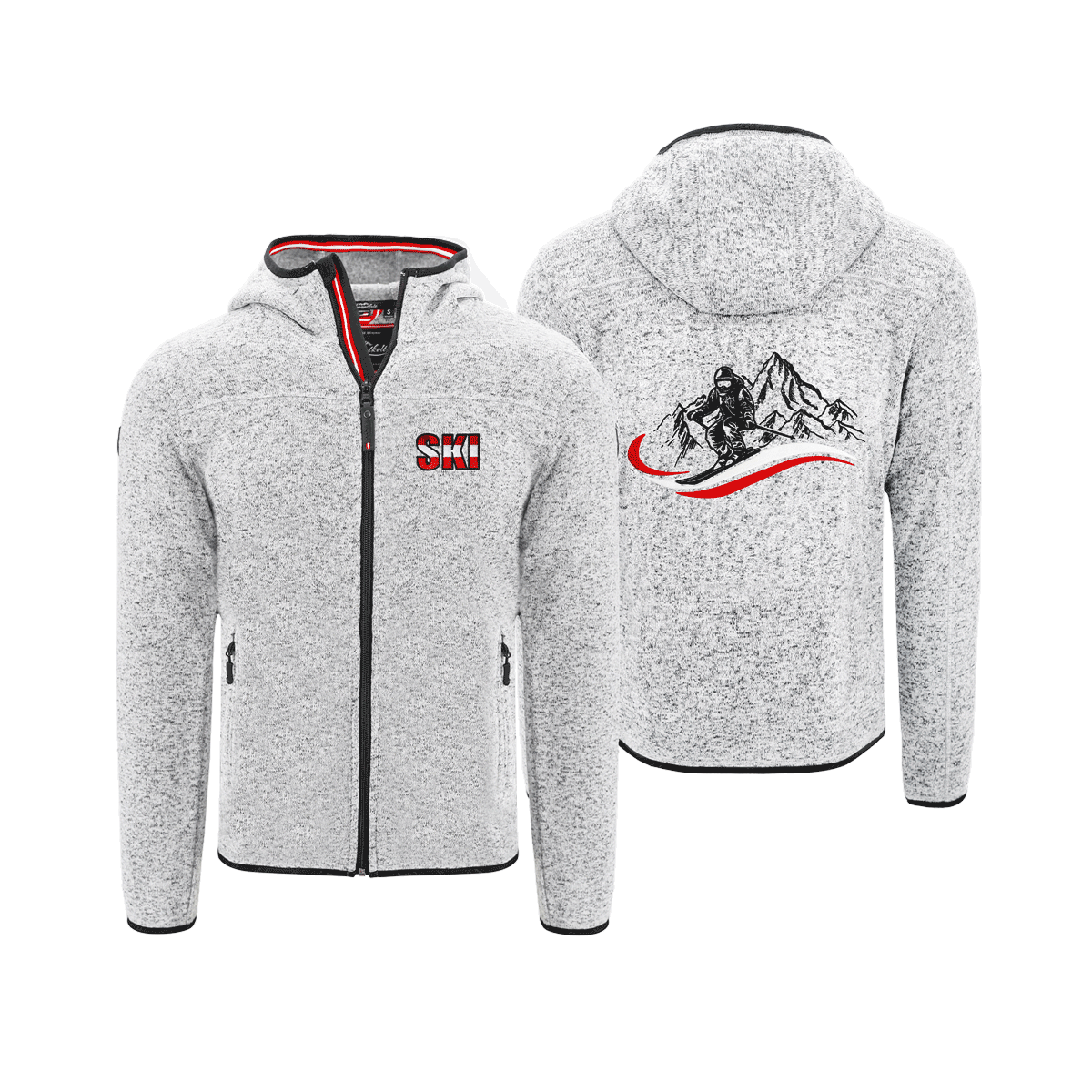 Fleece Weste zum Skifahren Herren grau #Farbe_Hellgrau