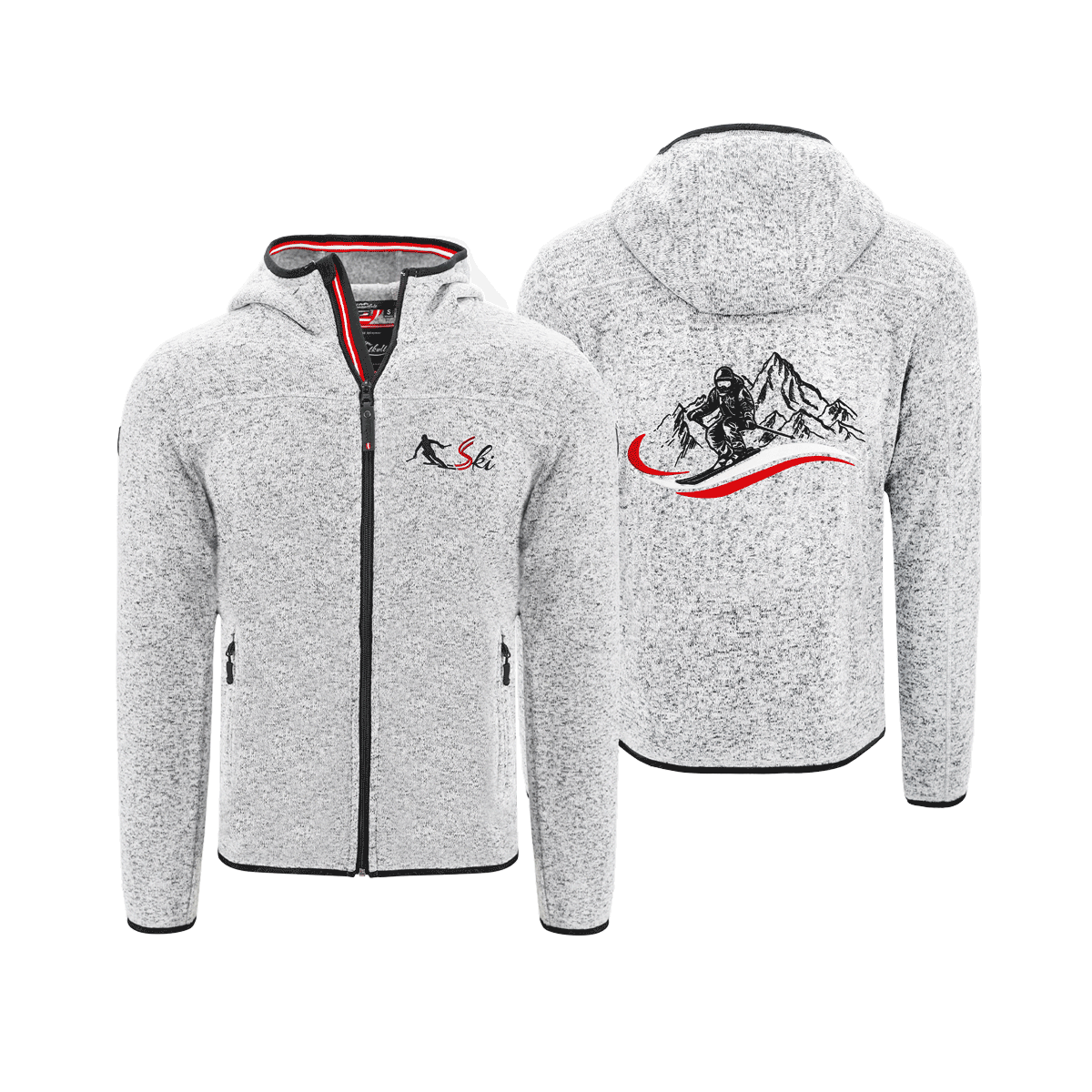 Fleece Weste zum Skifahren Herren grau #Farbe_Hellgrau