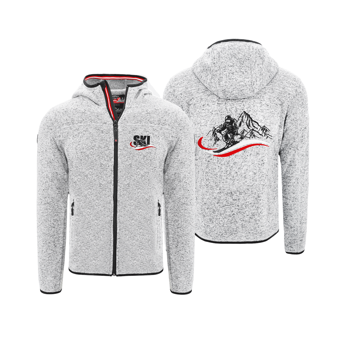 Fleece Weste zum Skifahren Herren hellgrau #Farbe_Hellgrau