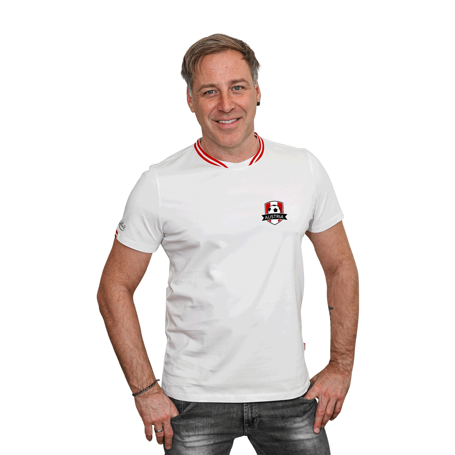 Austria Fussball T-Shirt - Weiss