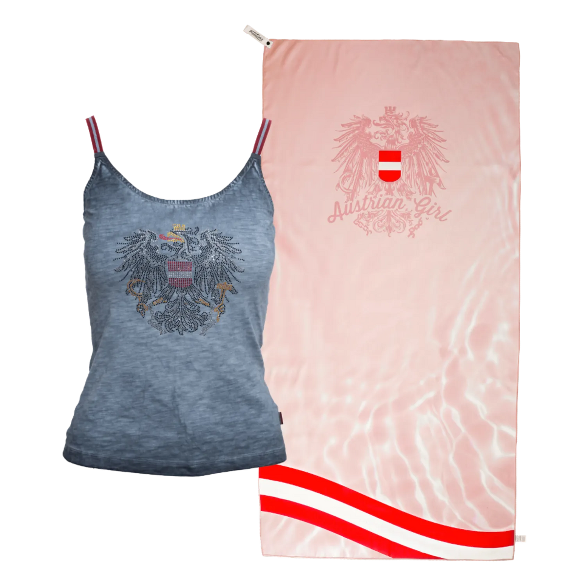 Geschenkpaket Badetuch Tanktop dunkelblau #Farbe_Dunkelblau